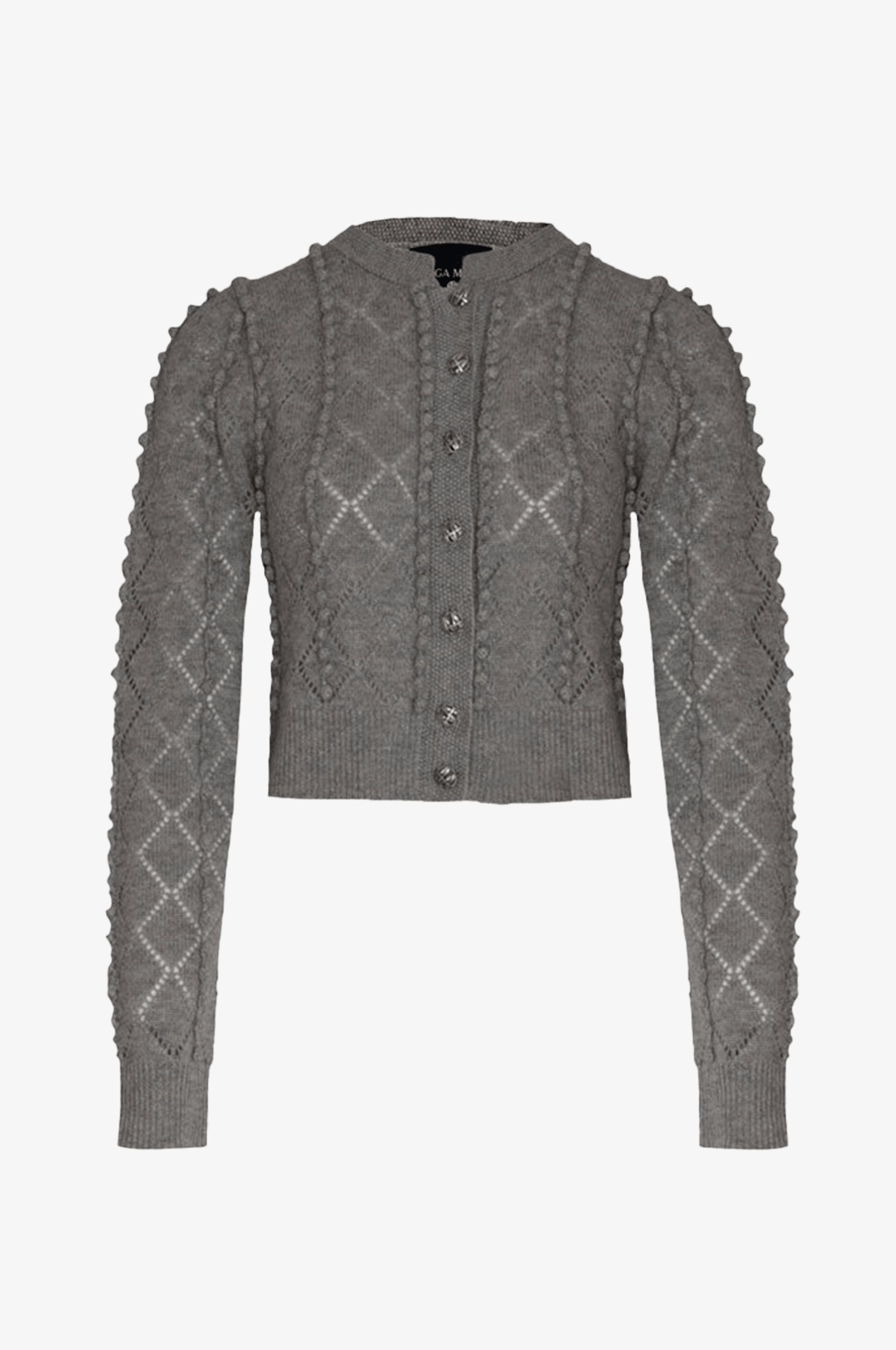 Cashmere Strickjacke Amalia in Grau - TRACHT À PORTER