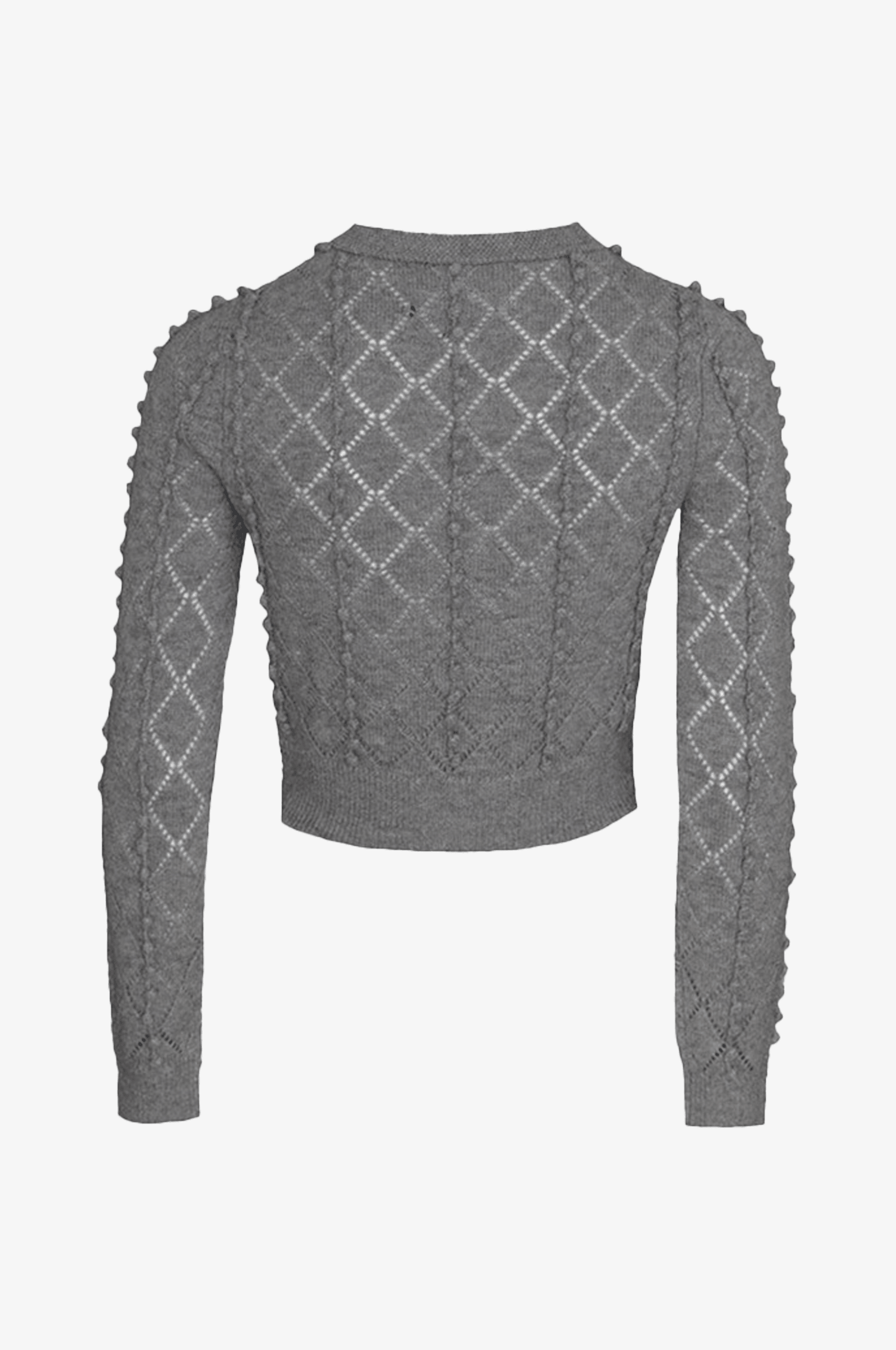 Cashmere Strickjacke Amalia in Grau - TRACHT À PORTER