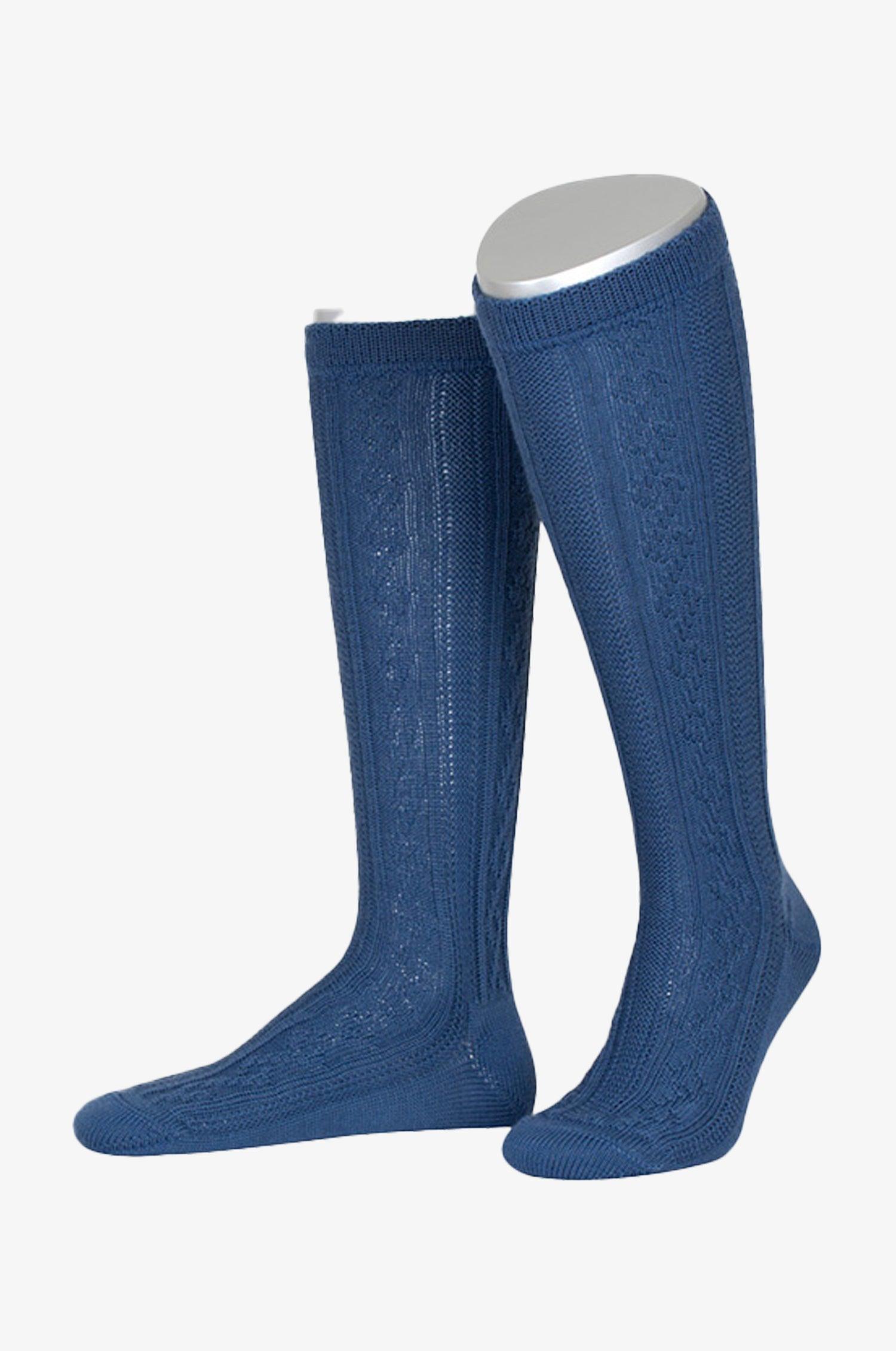 Herren Kniestrümpfe in Blau - TRACHT À PORTER