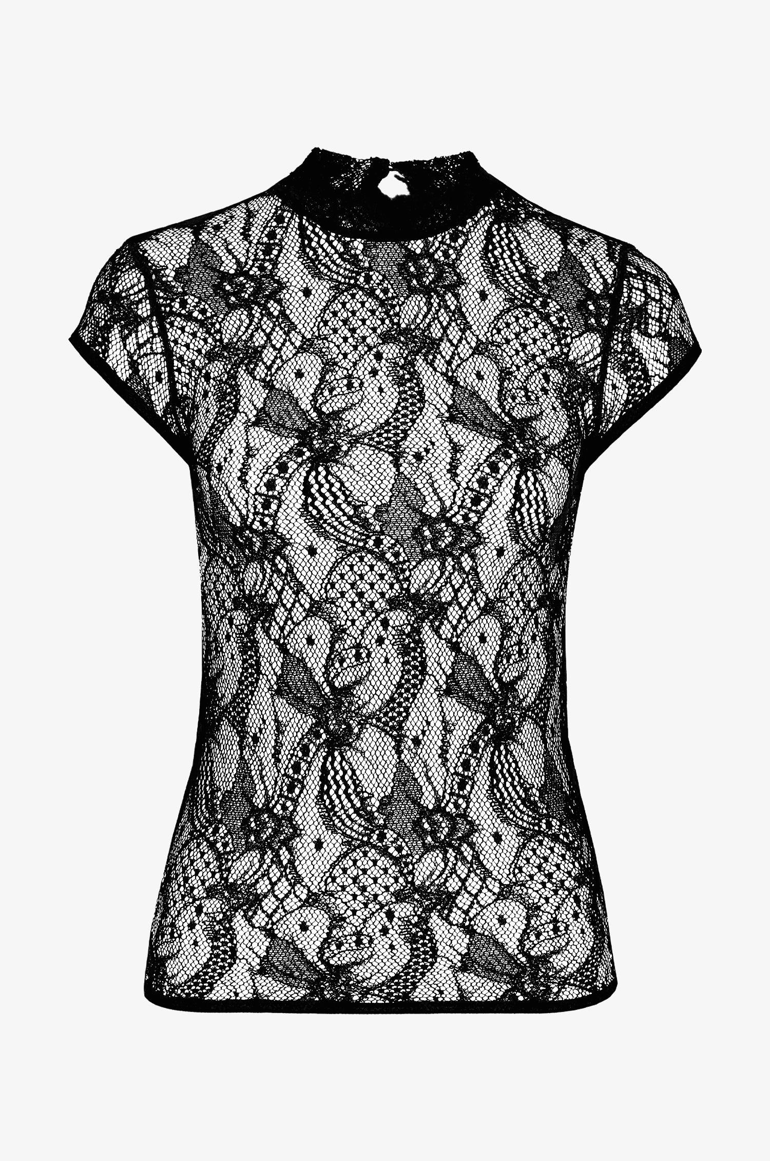 Top Charlotte in Schwarz - TRACHT À PORTER
