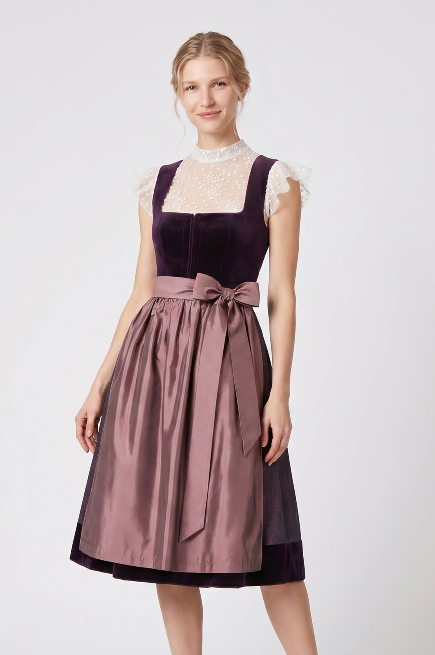 Dirndl Tuzla in Aubergine