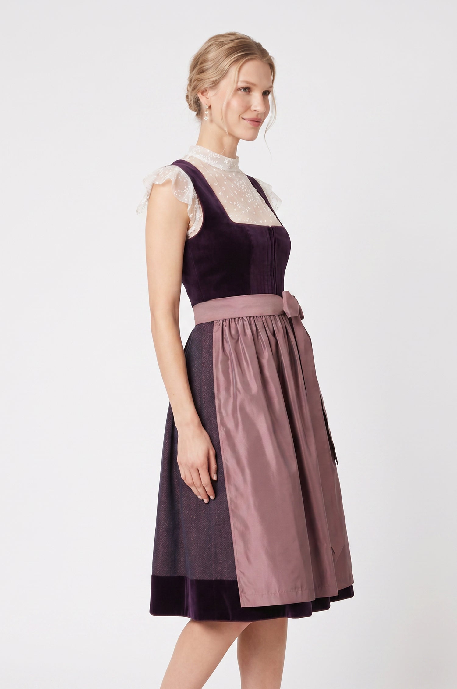 Dirndl Tuzla in Aubergine