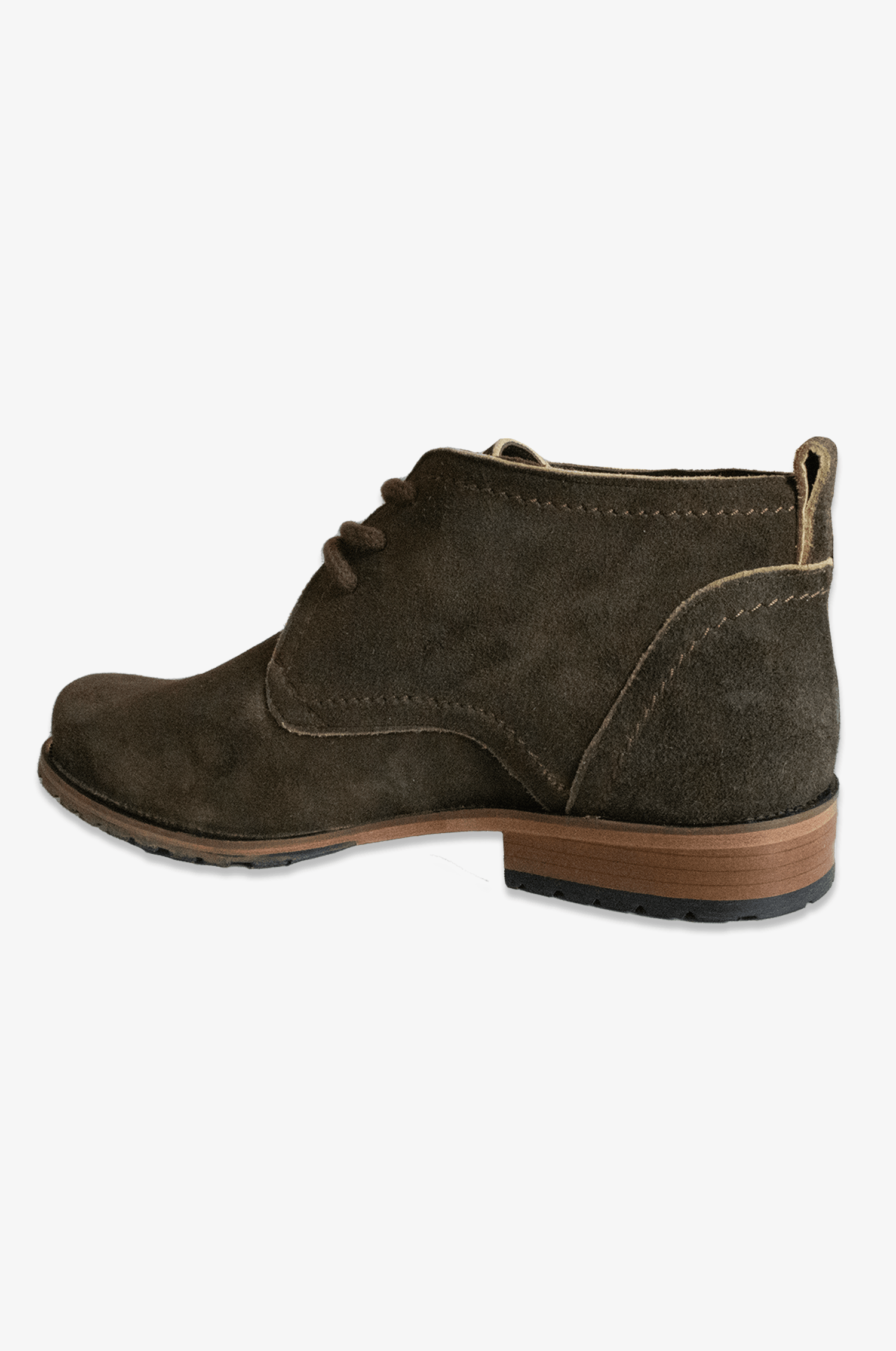 Veloursleder Trachtenschuhe in Olive - TRACHT À PORTER