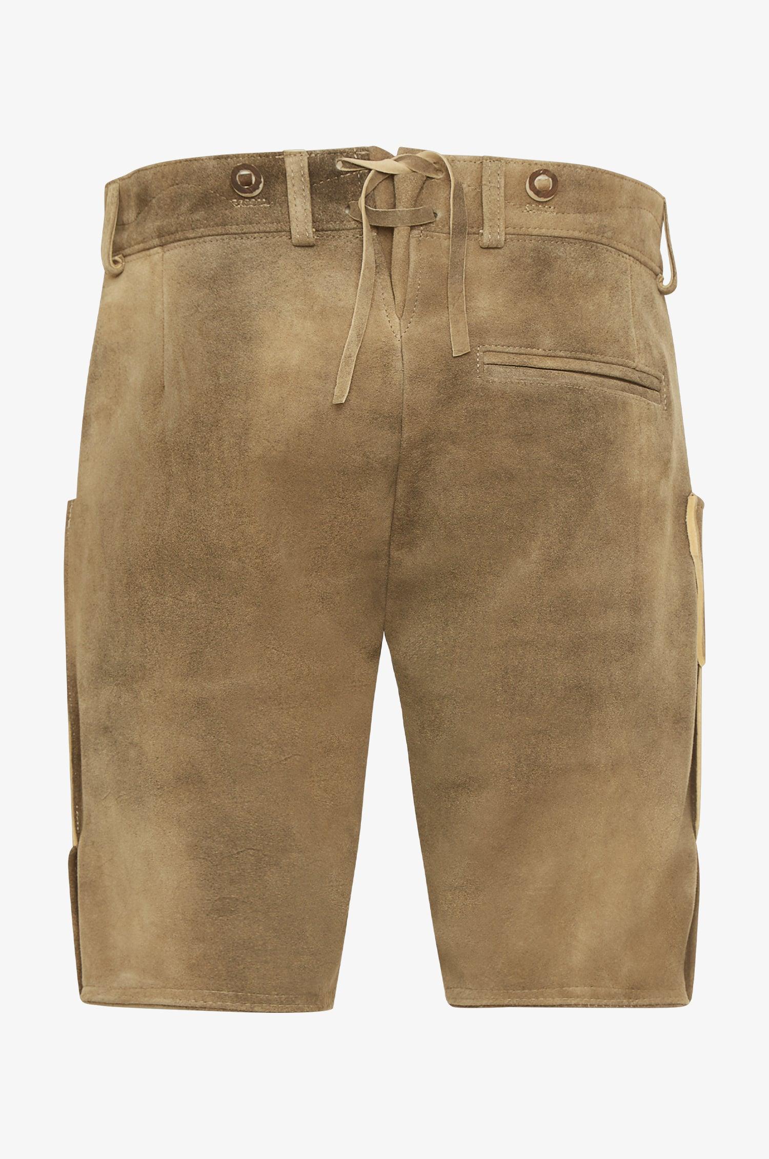 Ziegen Lederhose Jim in Creme - TRACHT À PORTER