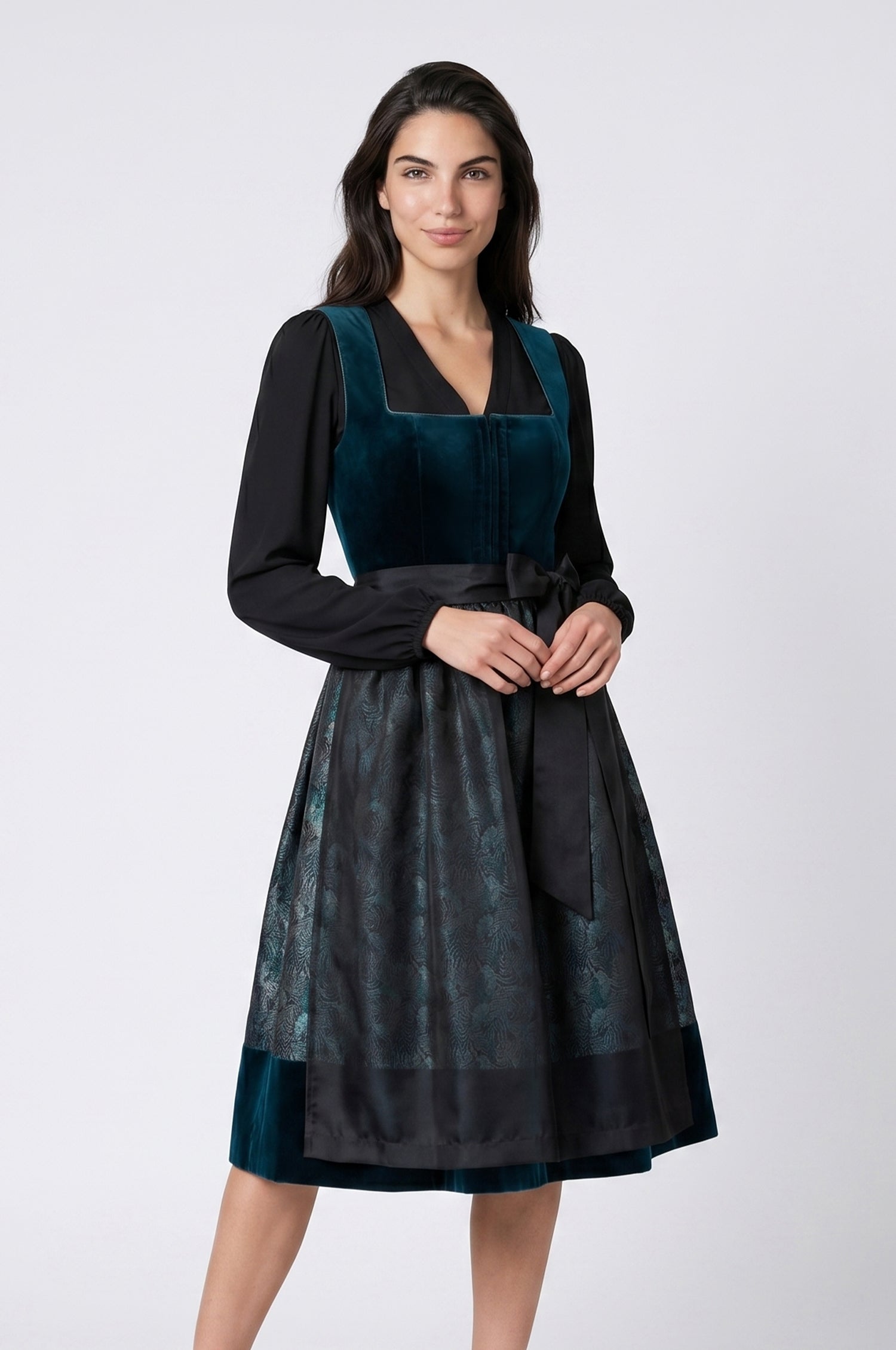 Dirndl Zamora in Petrol
