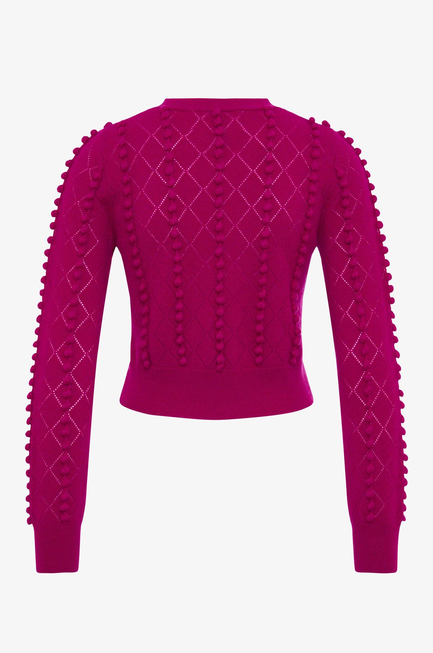 Cashmere Strickjacke Amalia in Pink - TRACHT À PORTER