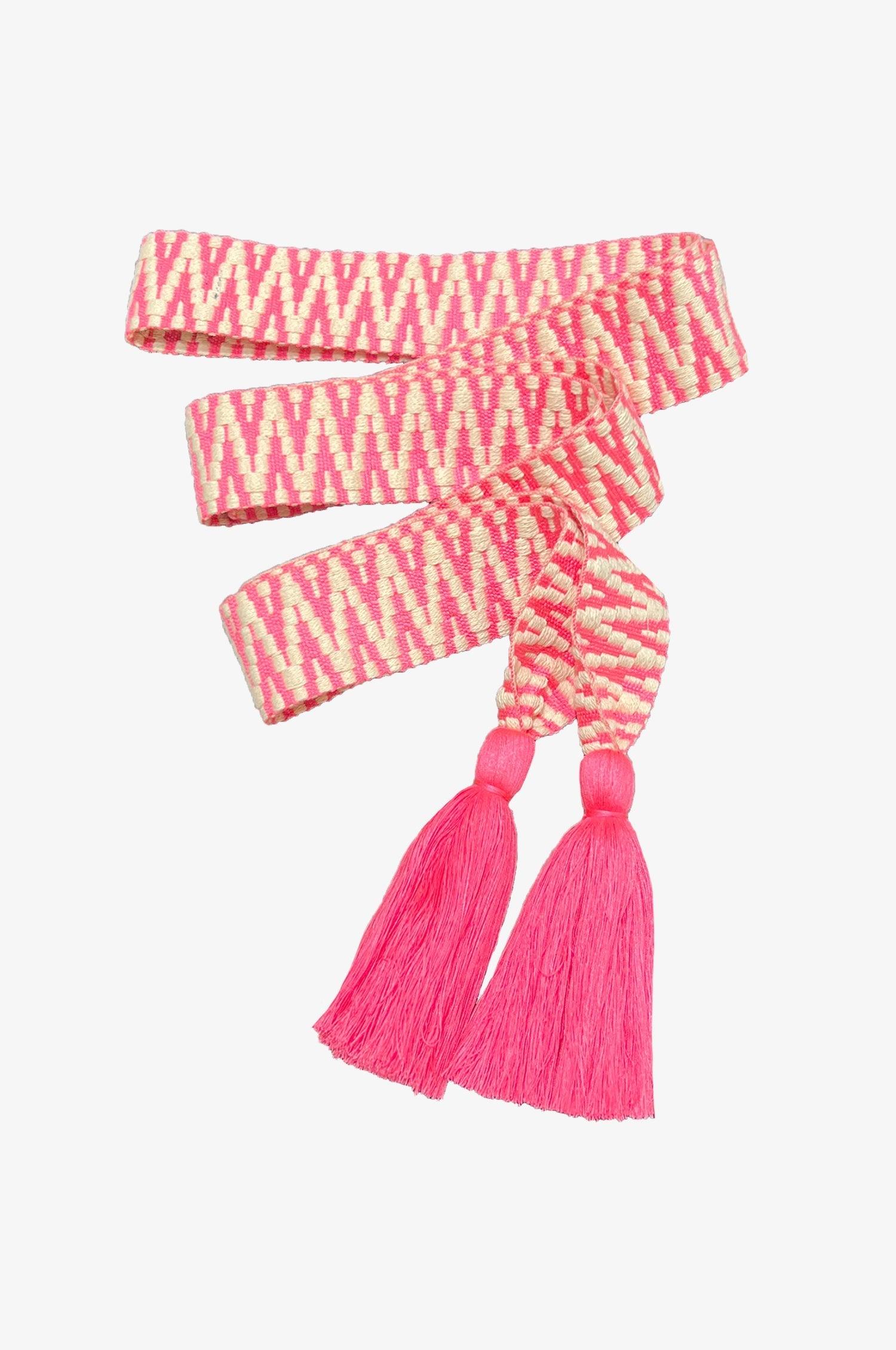 Boho Gürtel in Pink - TRACHT À PORTER