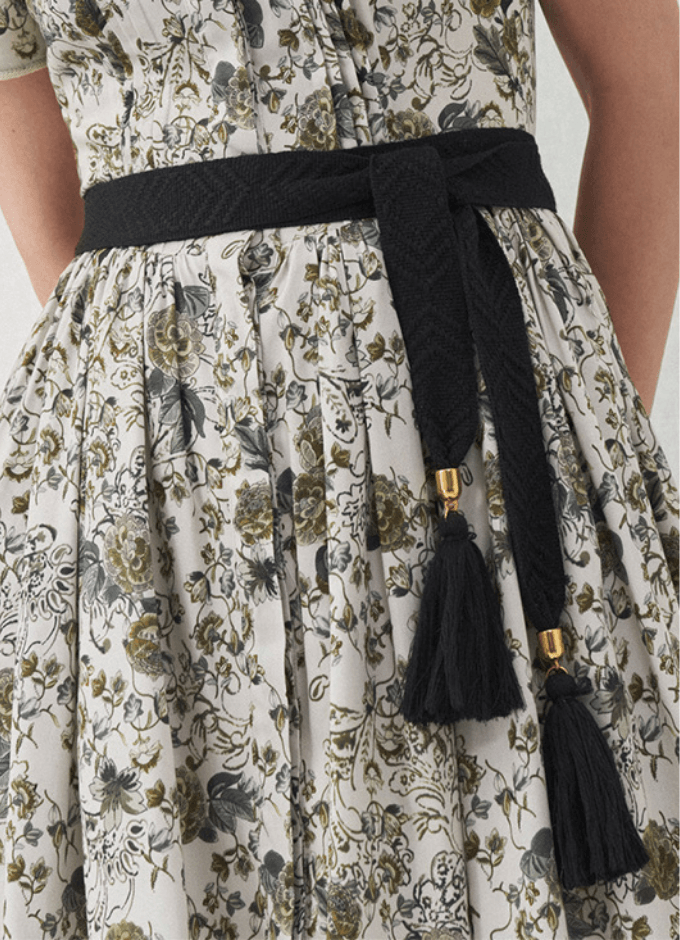 Boho Gürtel in Schwarz - TRACHT À PORTER