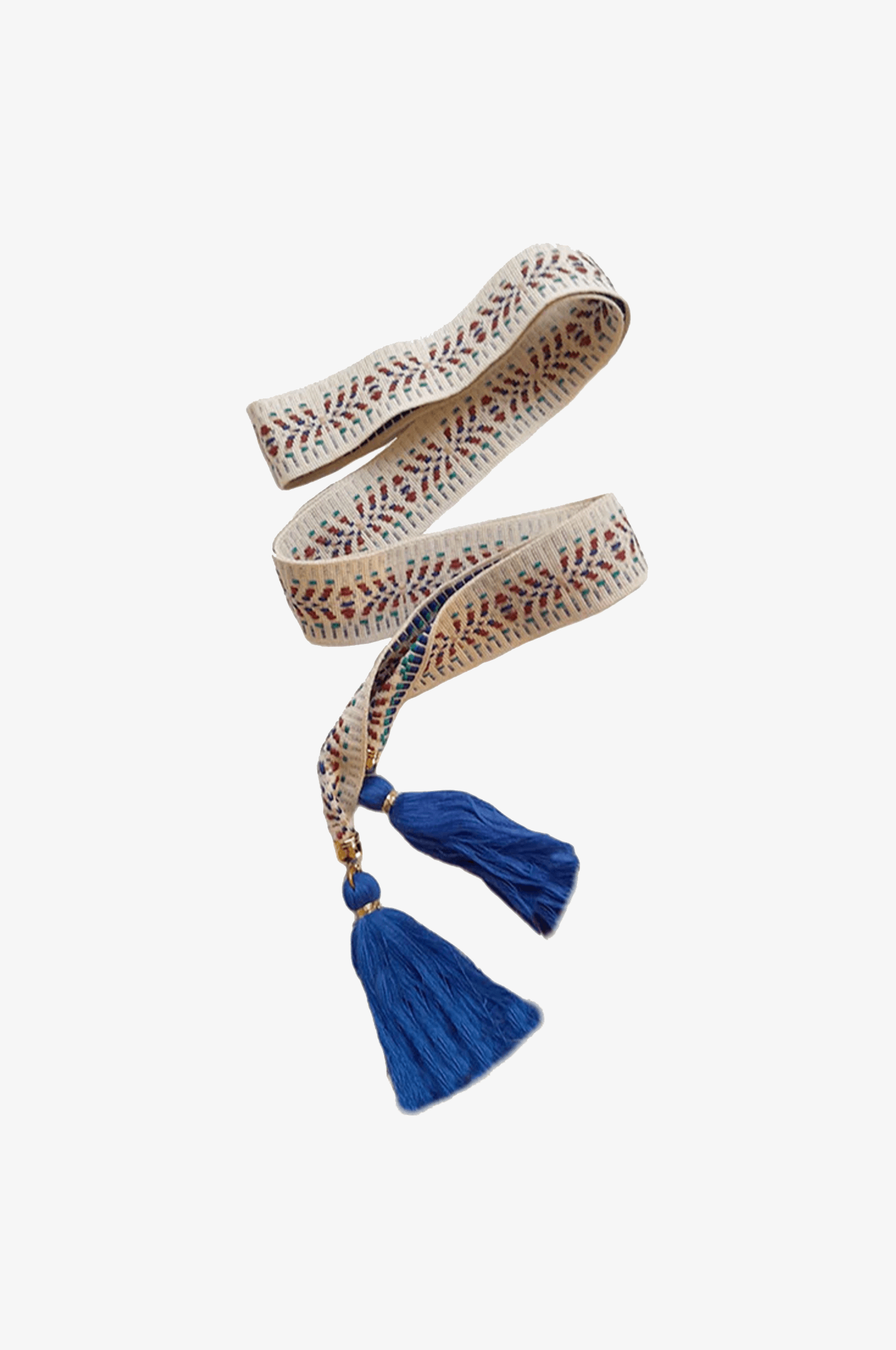 Boho Gürtel in Blau/Weiß/Rot - TRACHT À PORTER