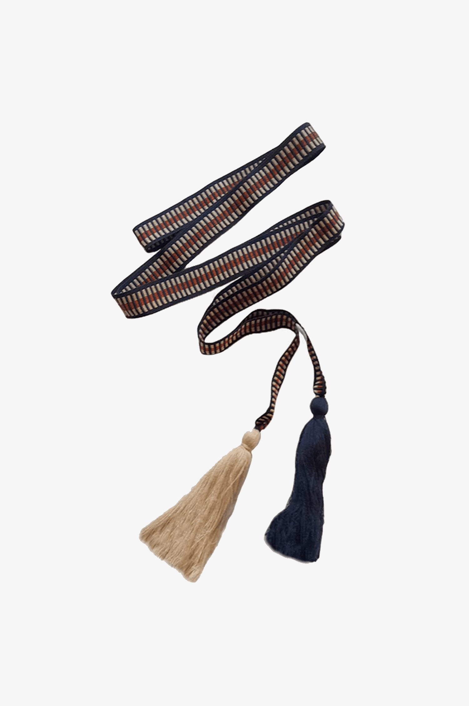 Boho Gürtel in Blau/Rot/Beige - TRACHT À PORTER