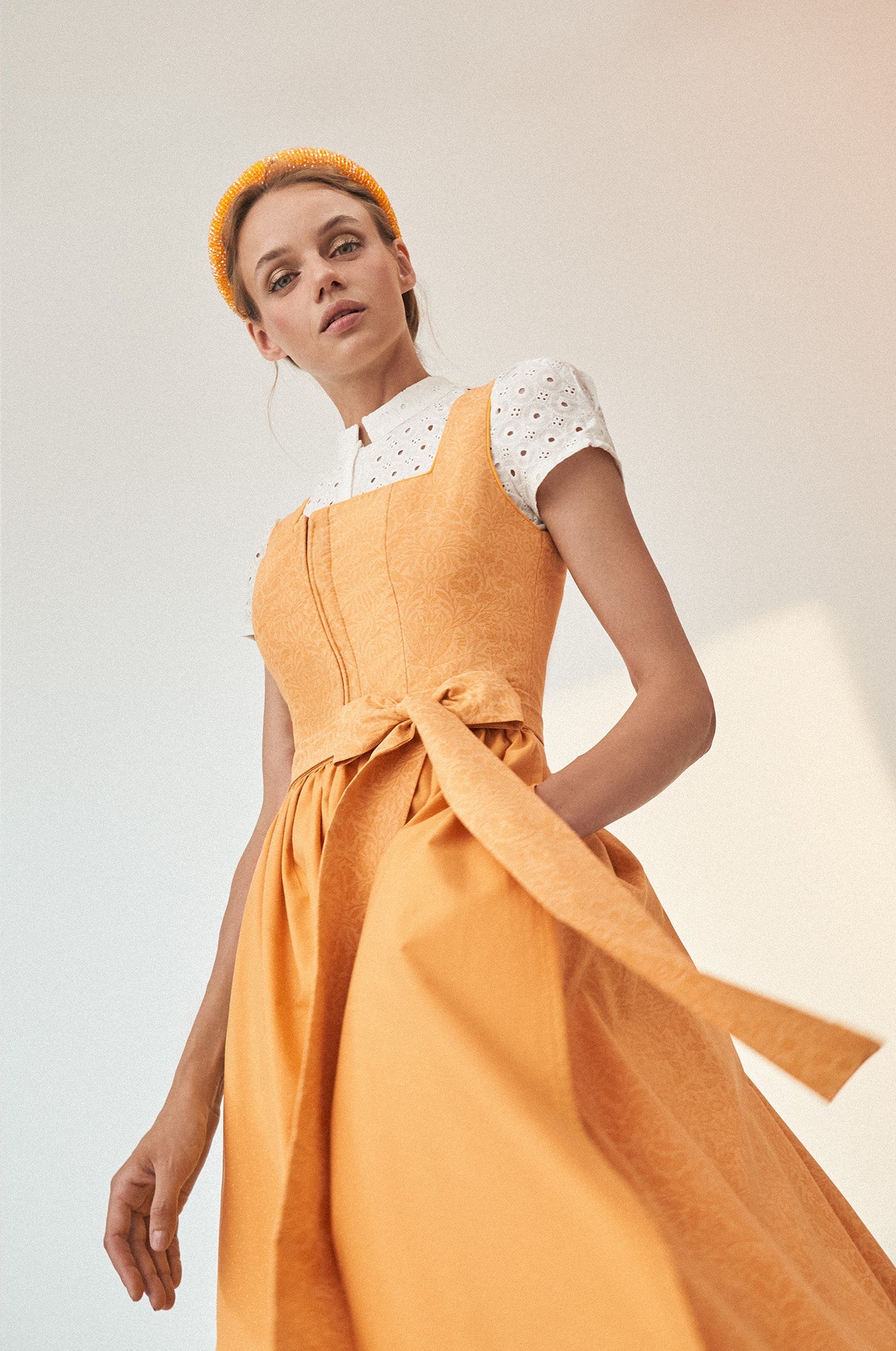 Dirndl Ally in Gelb - TRACHT À PORTER