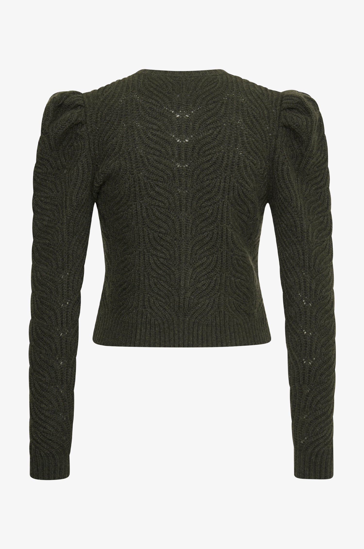 Cashmere Strickjacke Marie in Olive