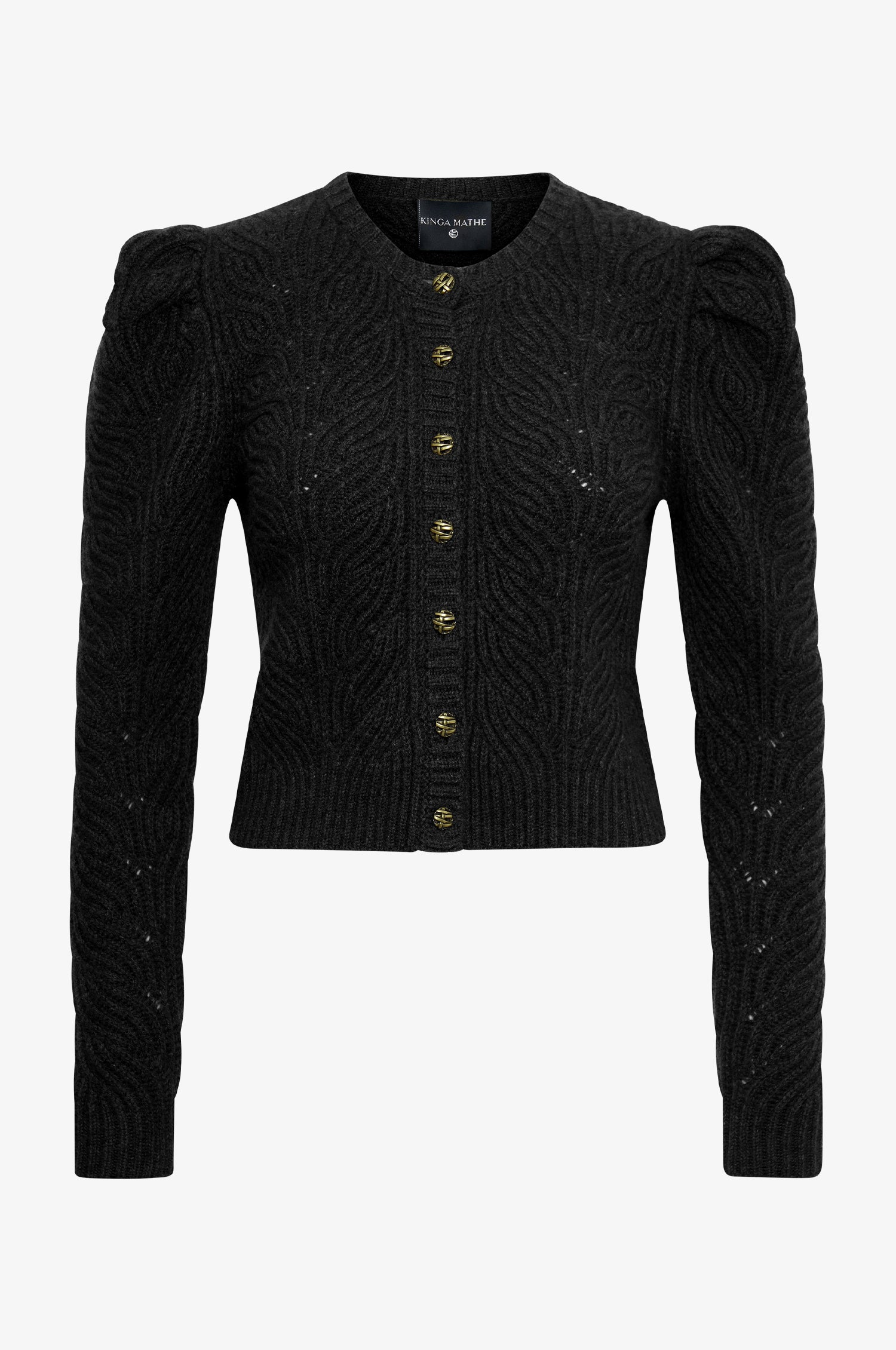 Cashmere Strickjacke Marie in Schwarz