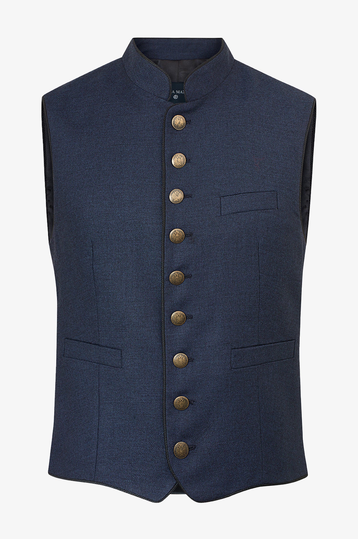 Kinga Mathe Gilet Nick aus Wolle in Nachtblau