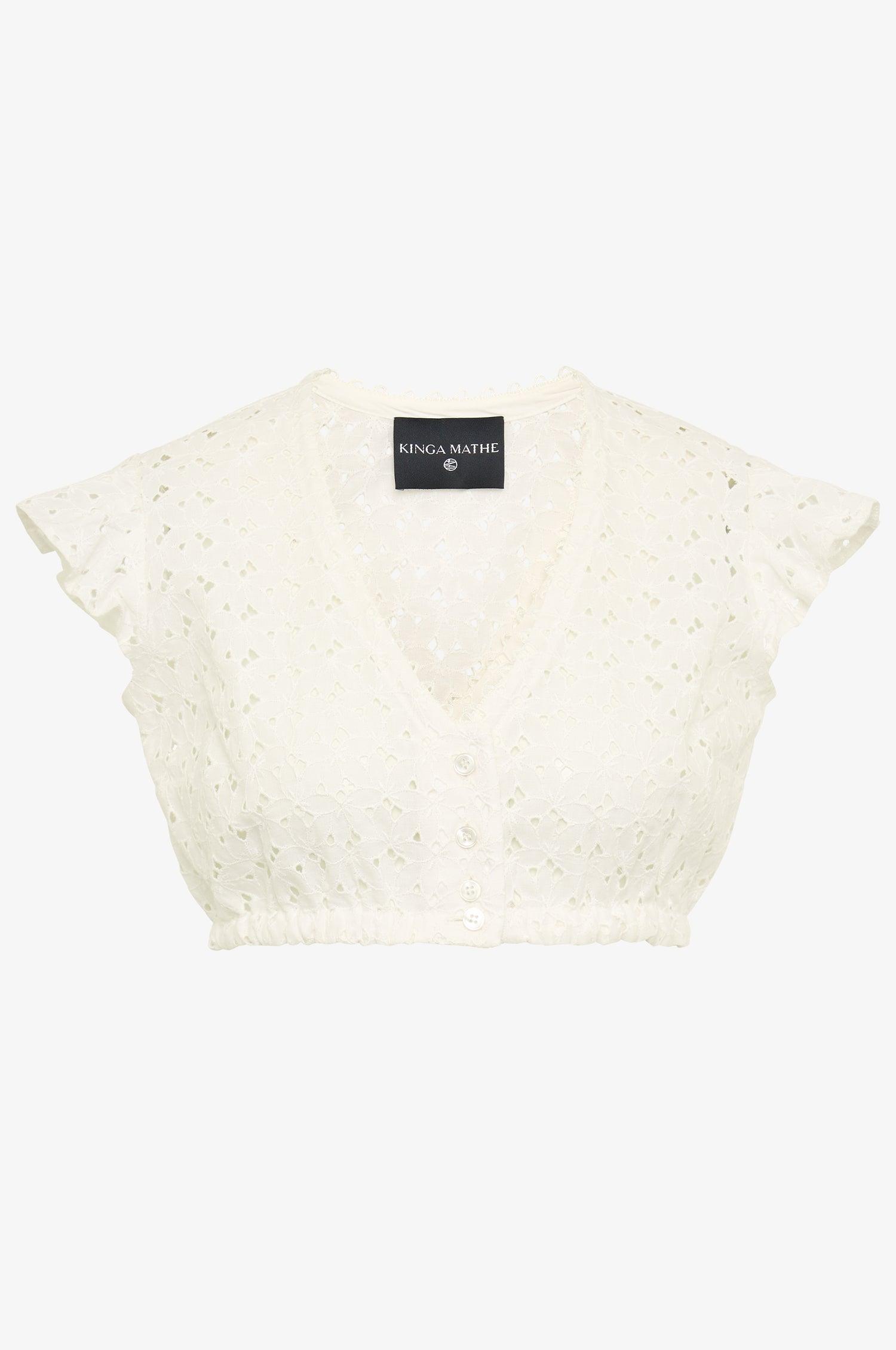 Kinga Mathe Dirndlbluse Kiki in Weiß