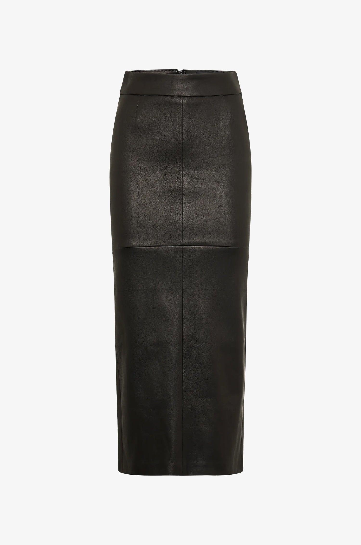 Lederrock Netty in Schwarz