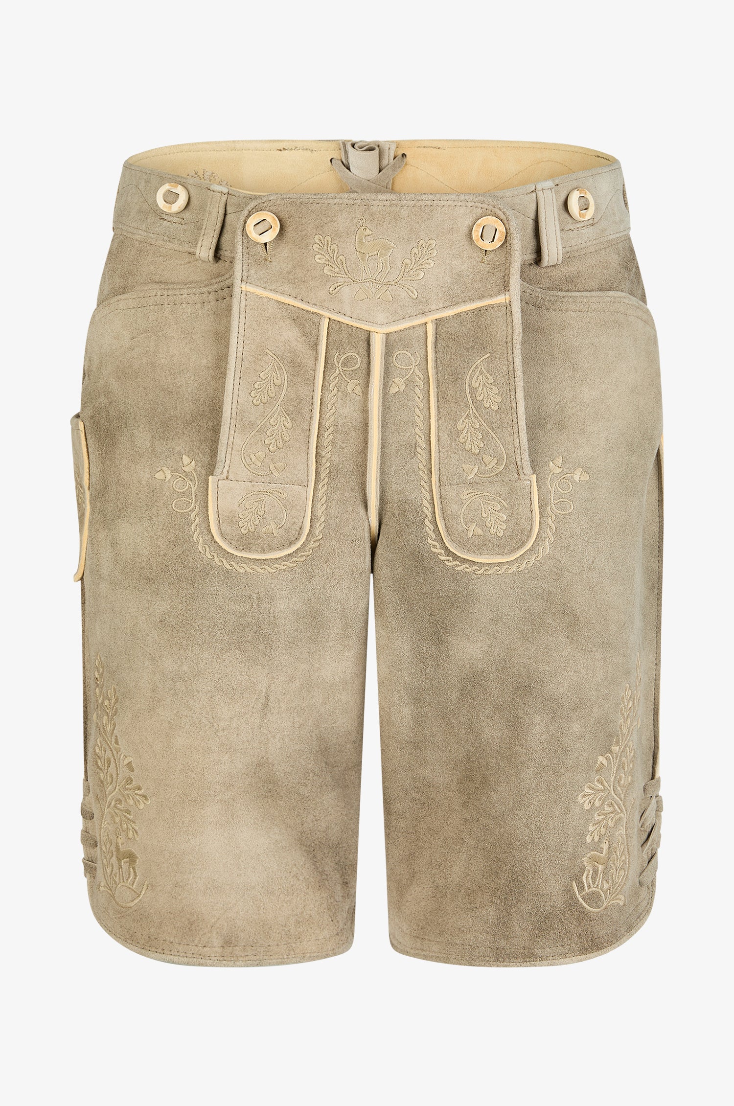 Ziegen Lederhose Franz in Creme