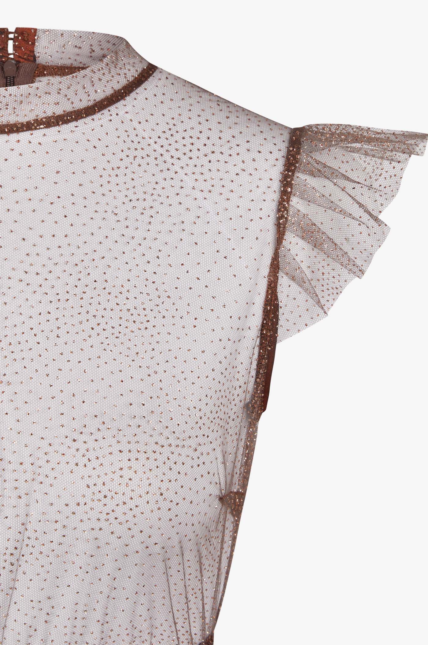 Dirndlbluse Heiki in Mocca