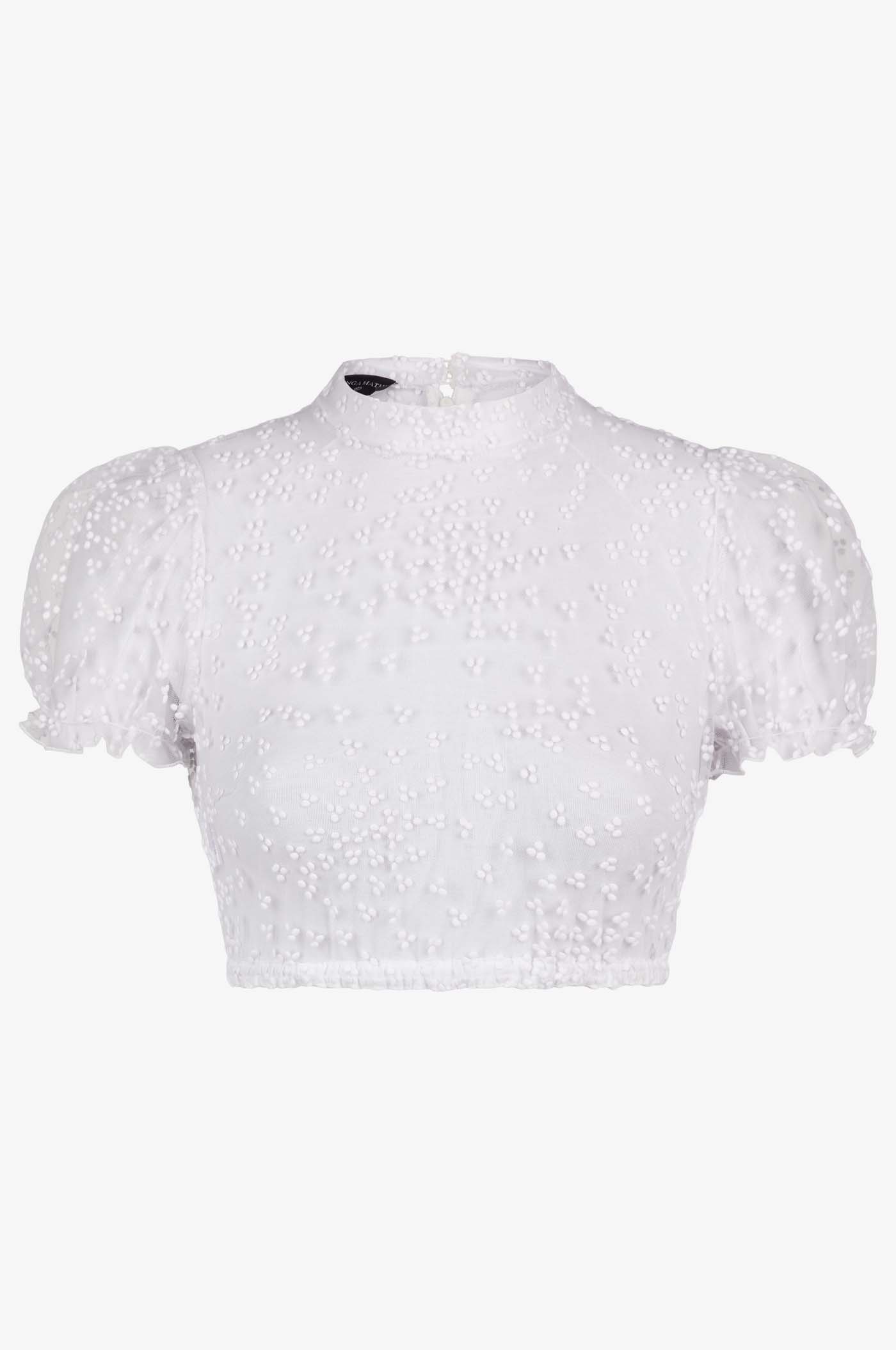 Dirndlbluse Leni in Weiß
