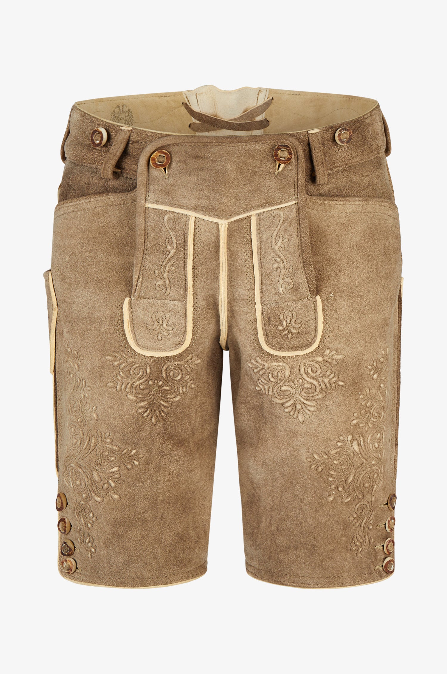 Hirschlederhose Noah in Tabacco