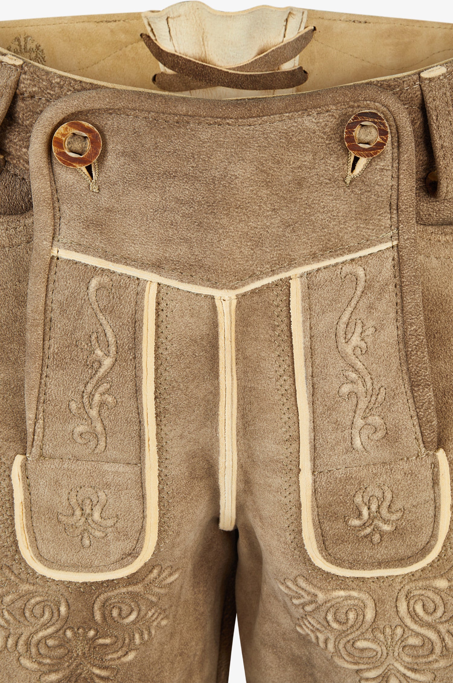Hirschlederhose Noah in Tabacco