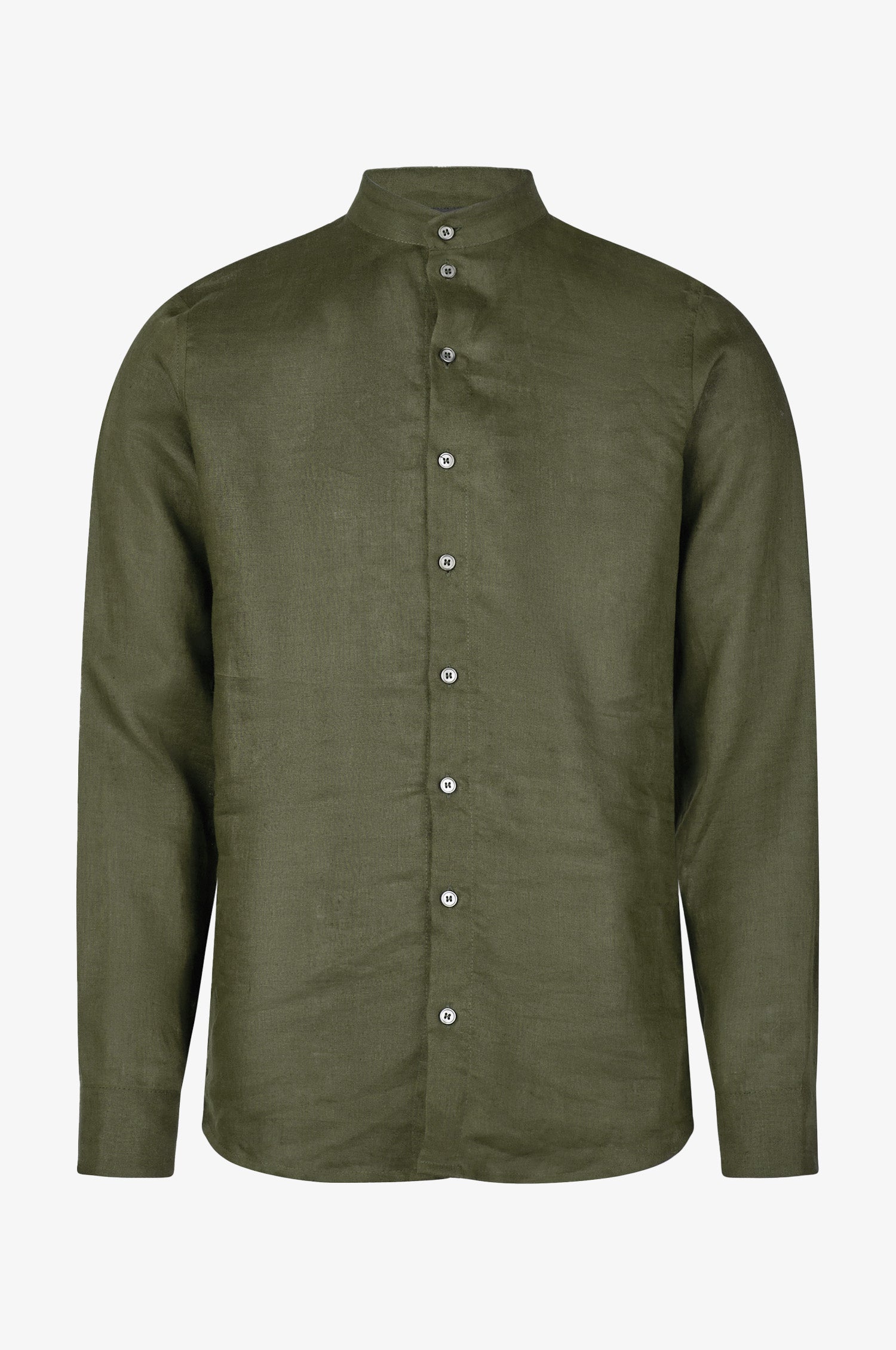 Leinenhemd Leo in Olive