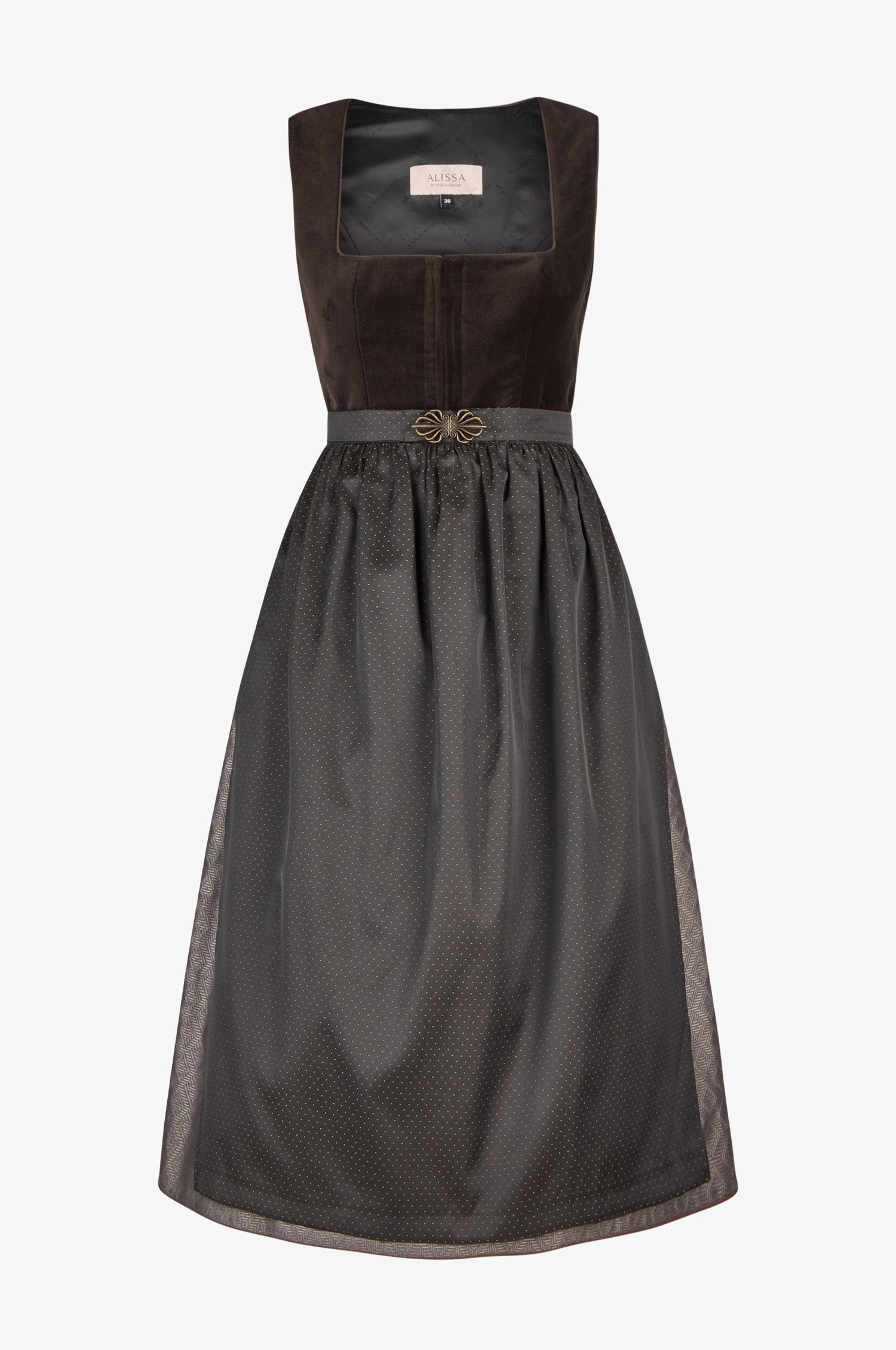 Dirndl Lumi in Trüffel