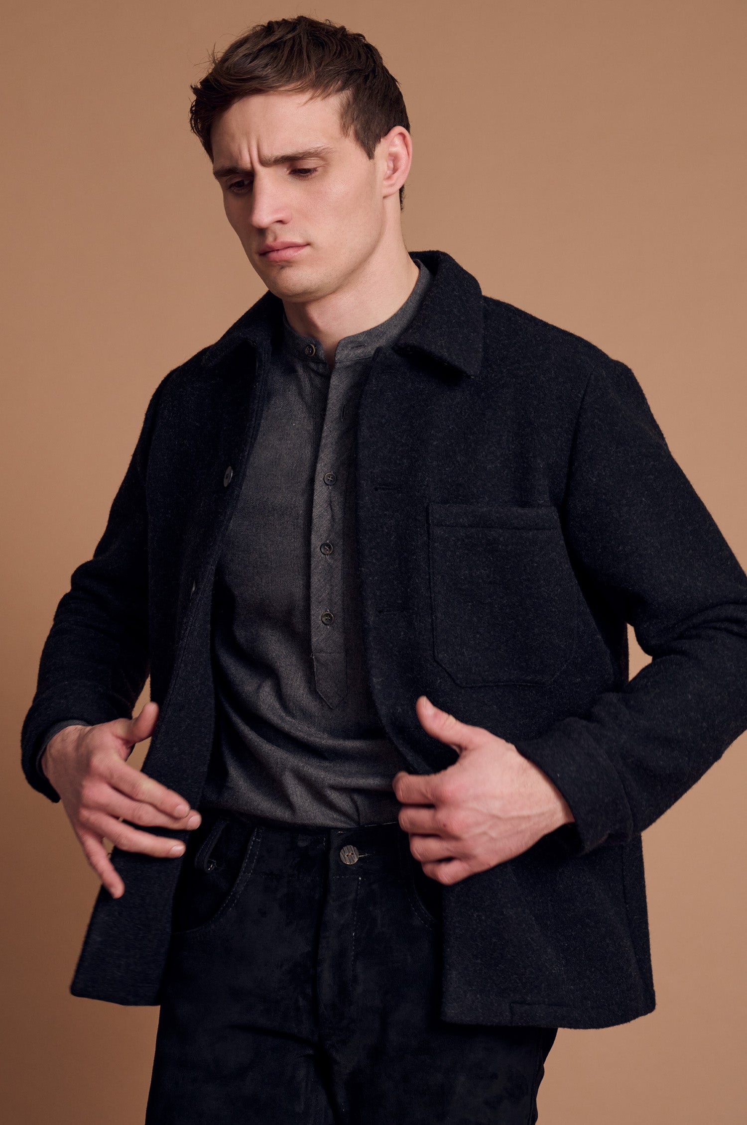 Overjaket Elias in Schwarz
