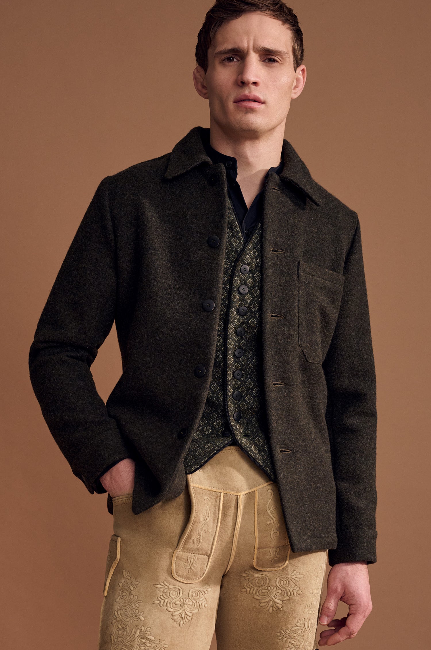 Overjaket Elias in Olive