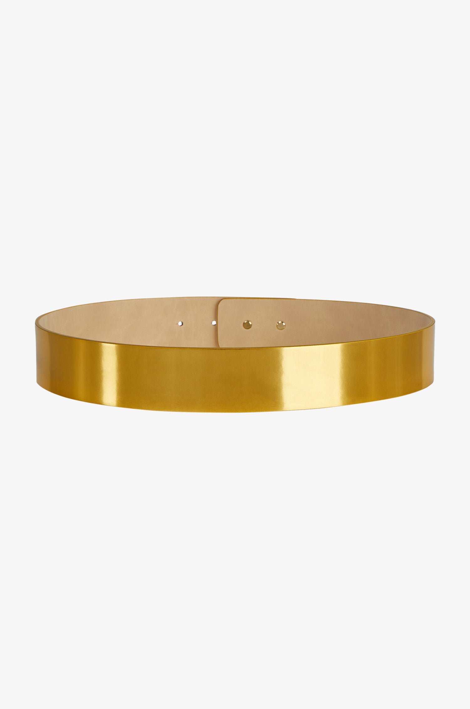 Metallic Gelbgold Gürtel