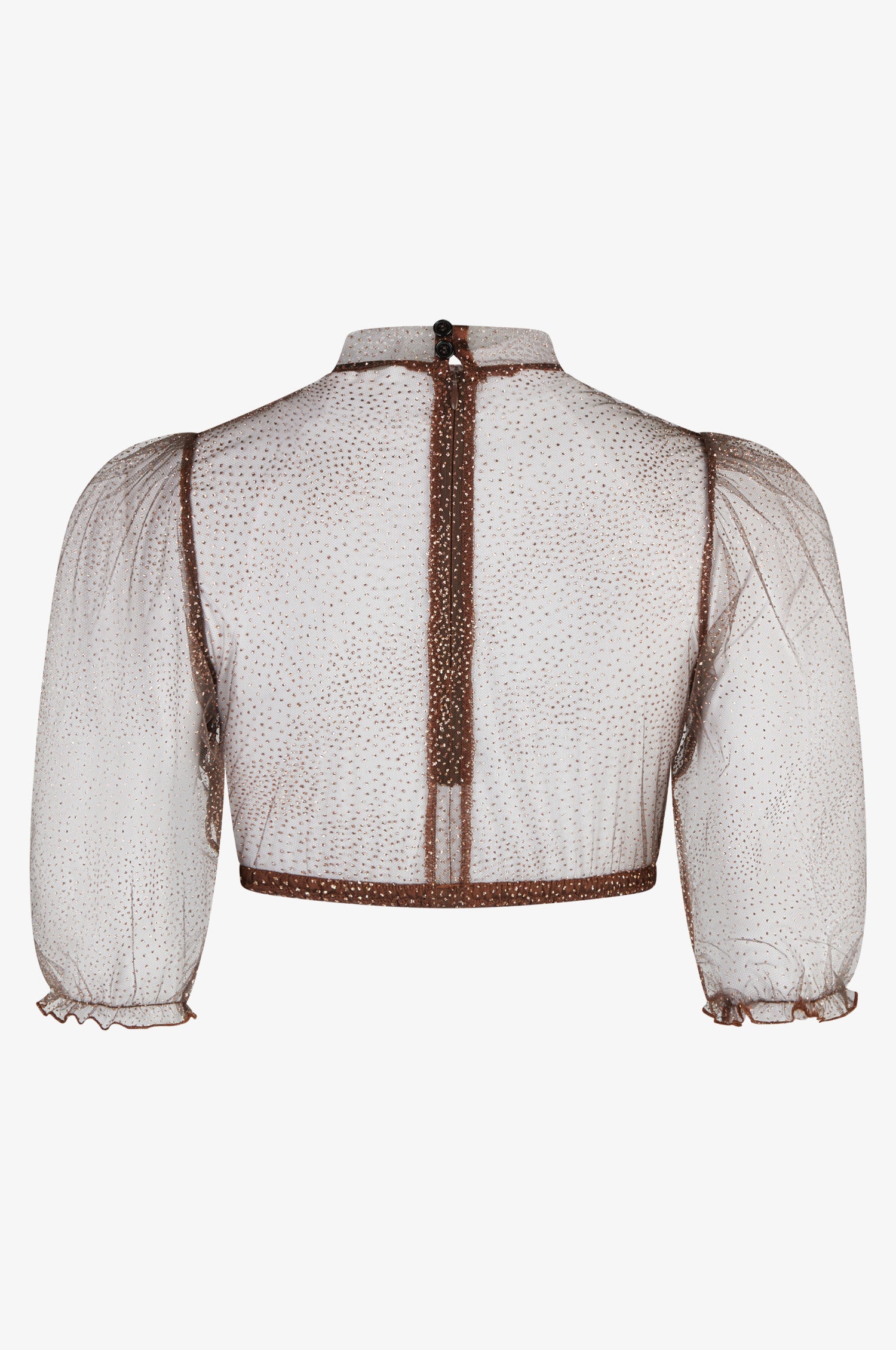 Dirndlbluse Evi in Mocca