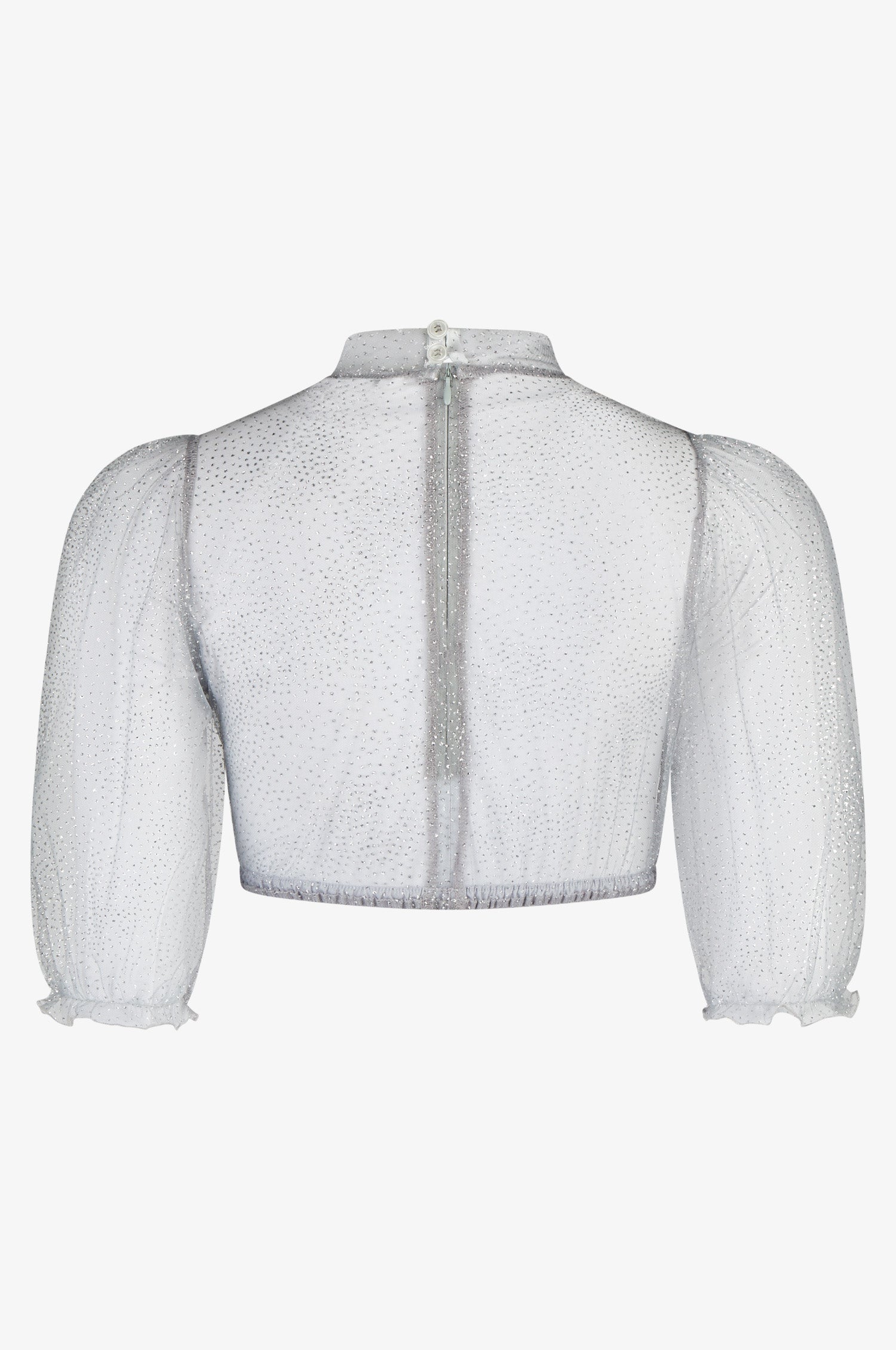 Dirndlbluse Evi in Silber