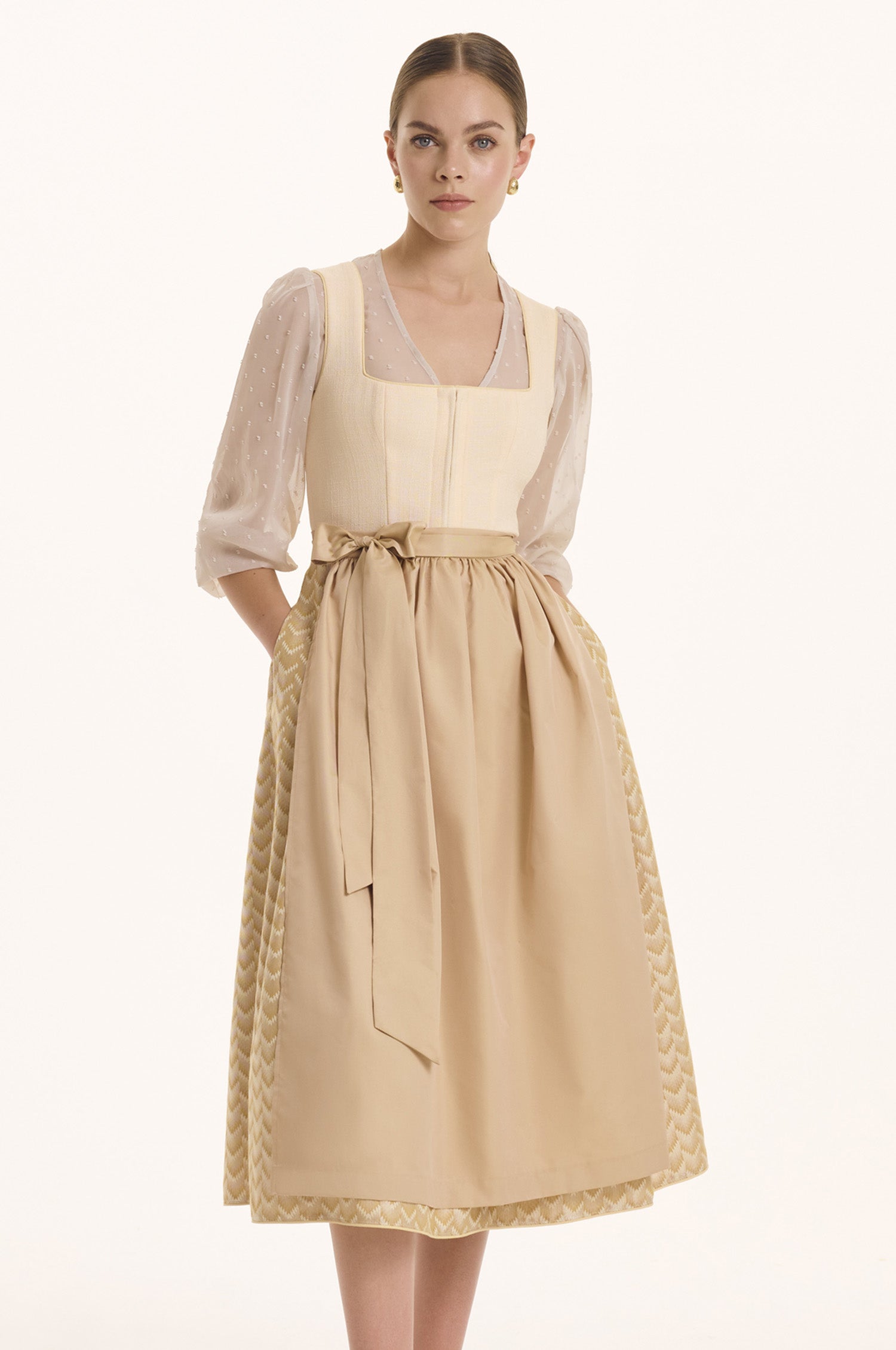 Dirndl Cleo in Beige