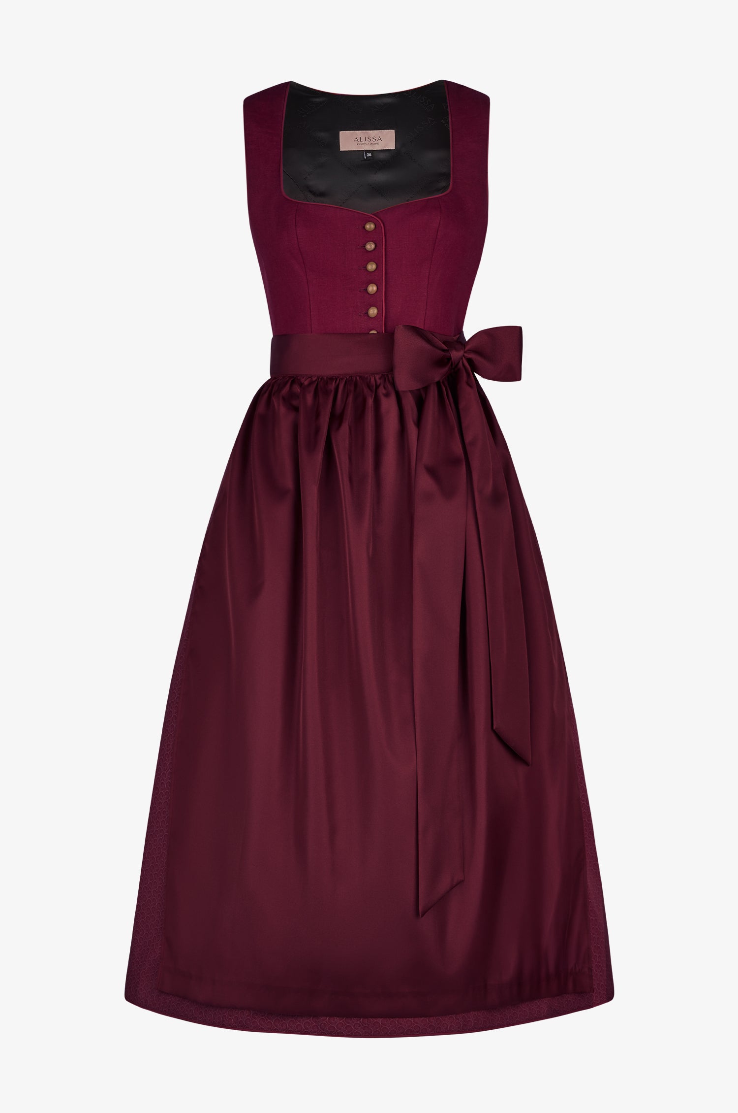 Dirndl Nora in Weinrot