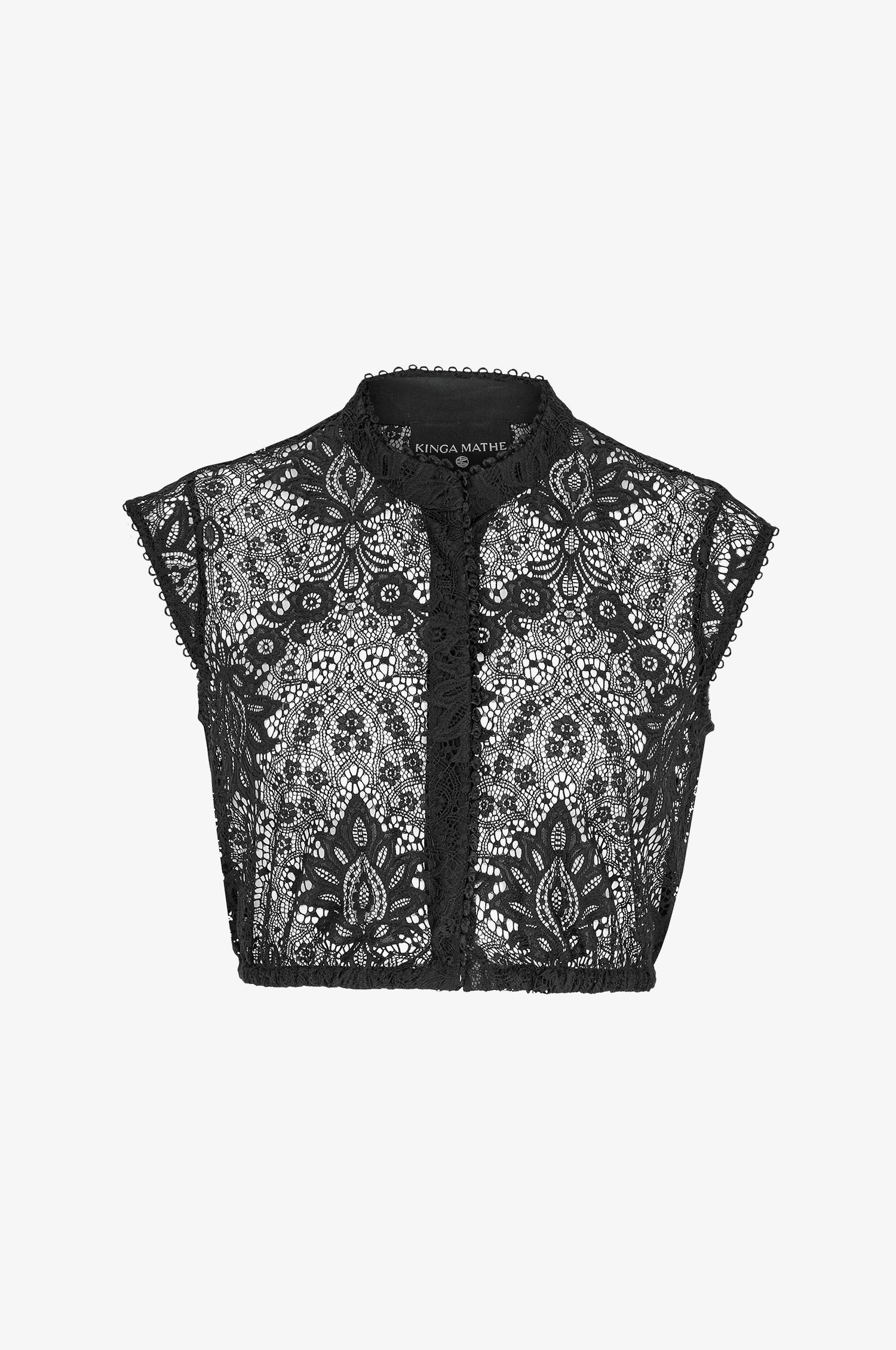 Spitzenbluse Evelyn in Schwarz