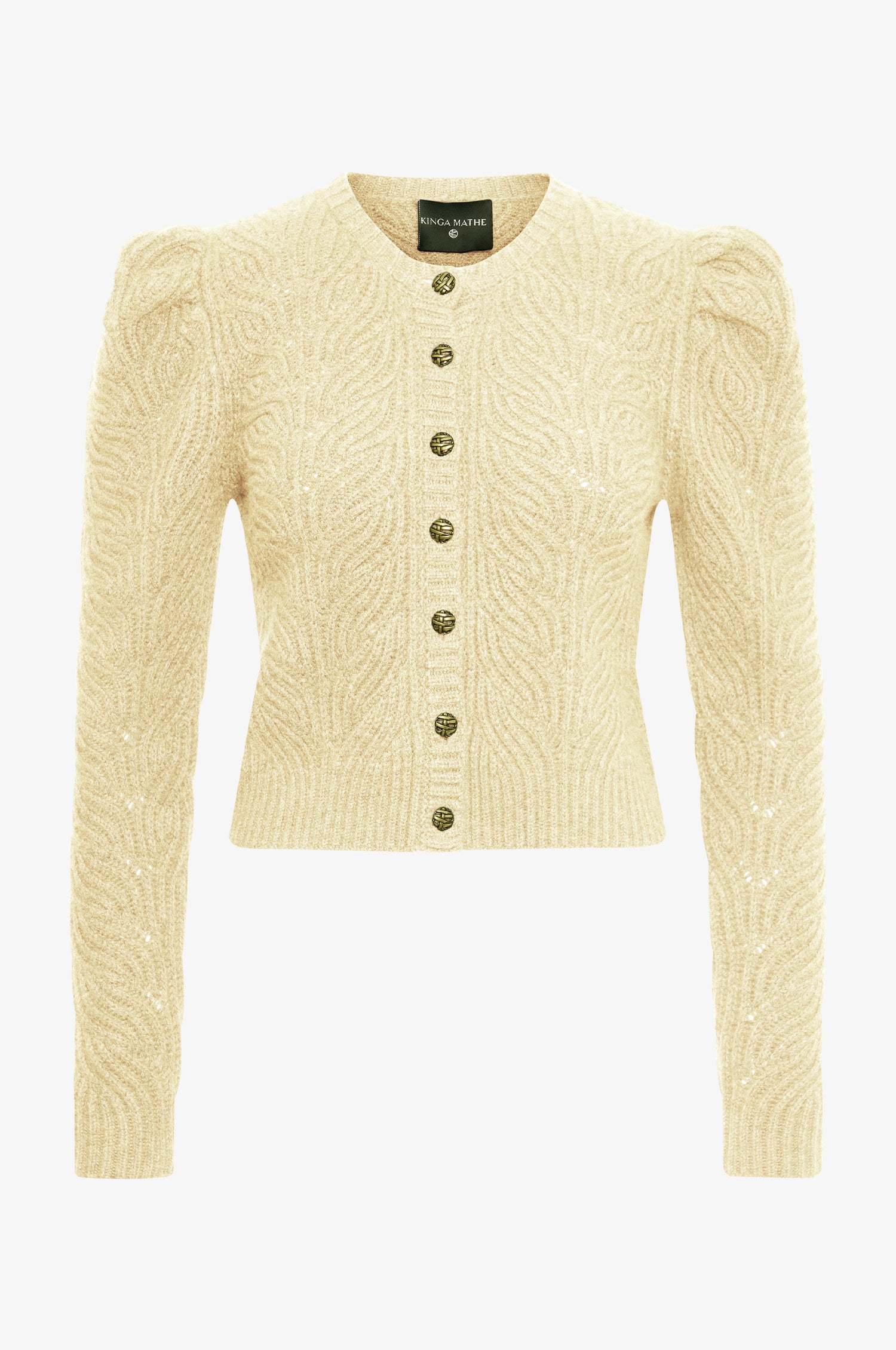 Cashmere Strickjacke Marie in Butter Yellow