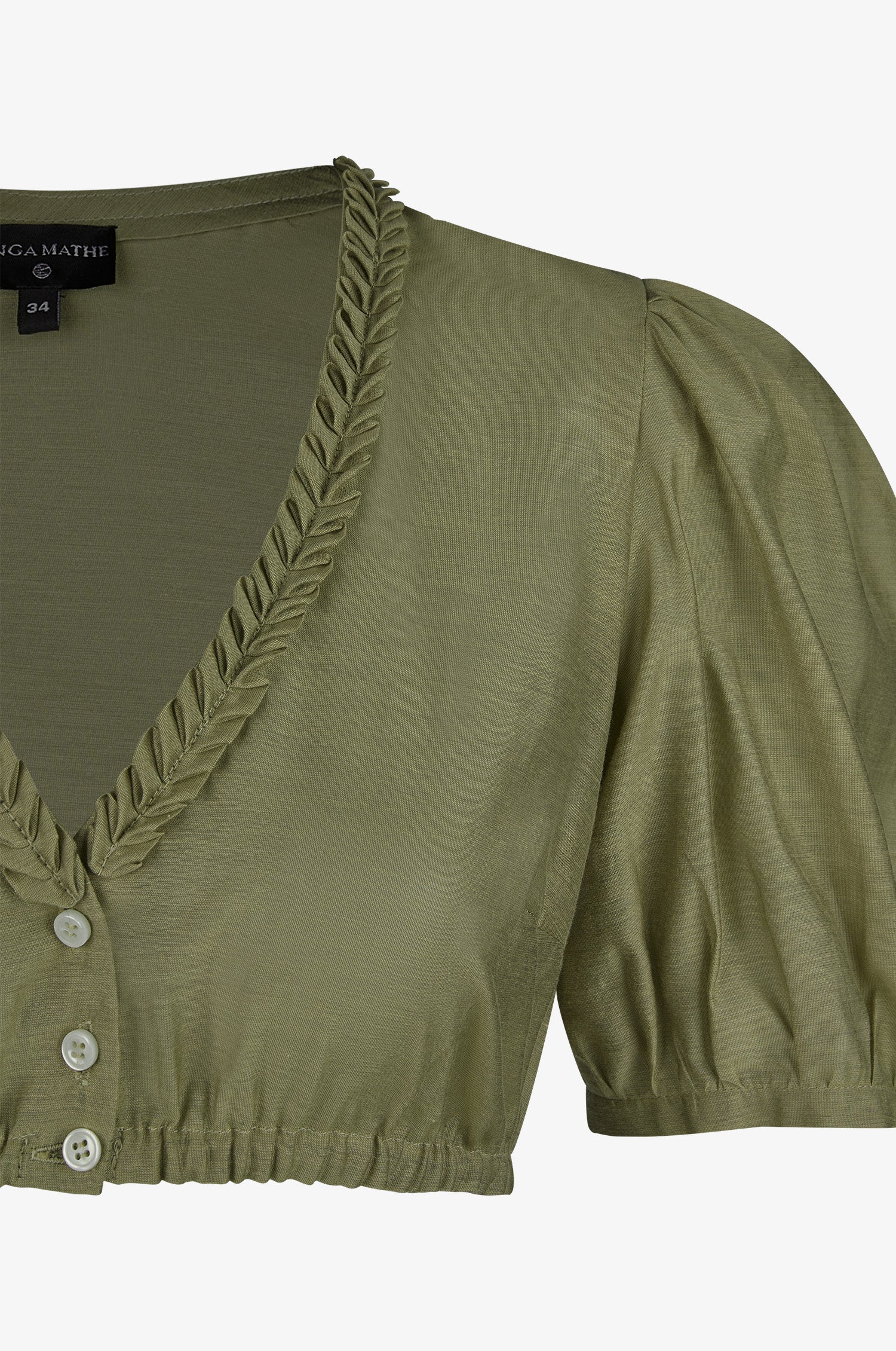 Dirndlbluse Colada in Olive