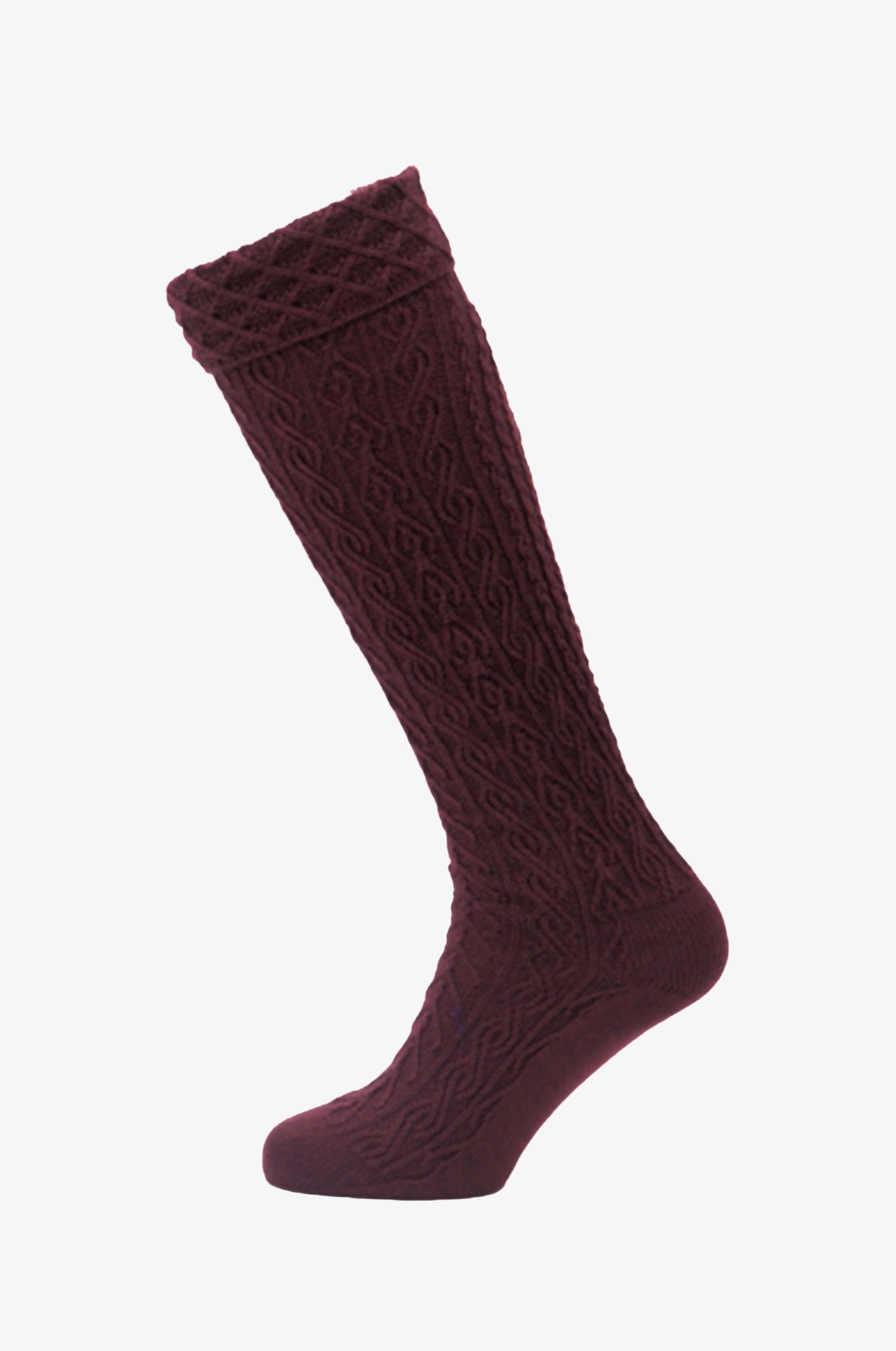 Herren Kniestrümpfe in Burgundy
