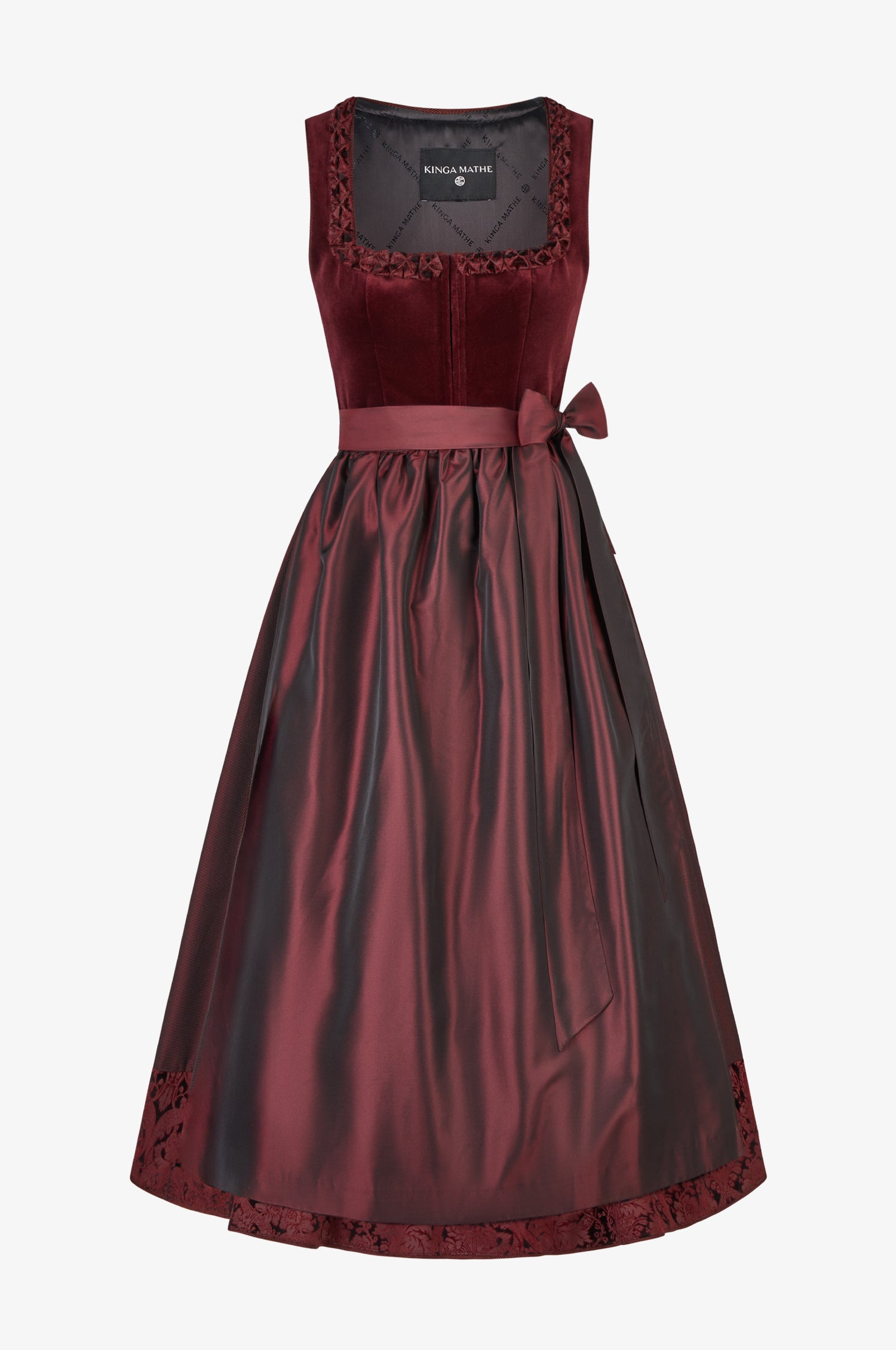 Dirndl Diamante in Burgundy