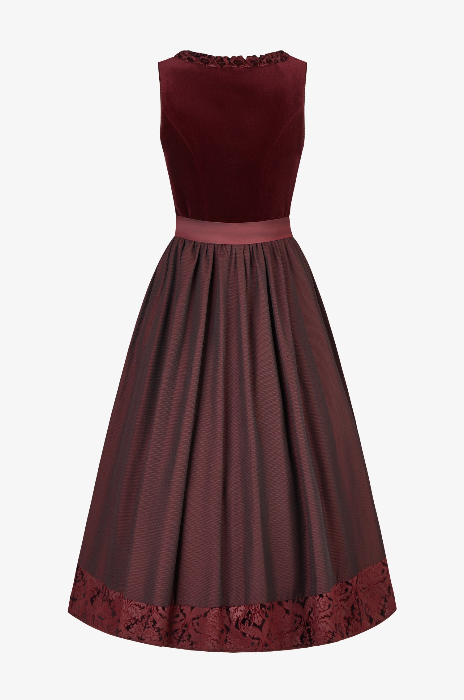 Dirndl Diamante in Burgundy