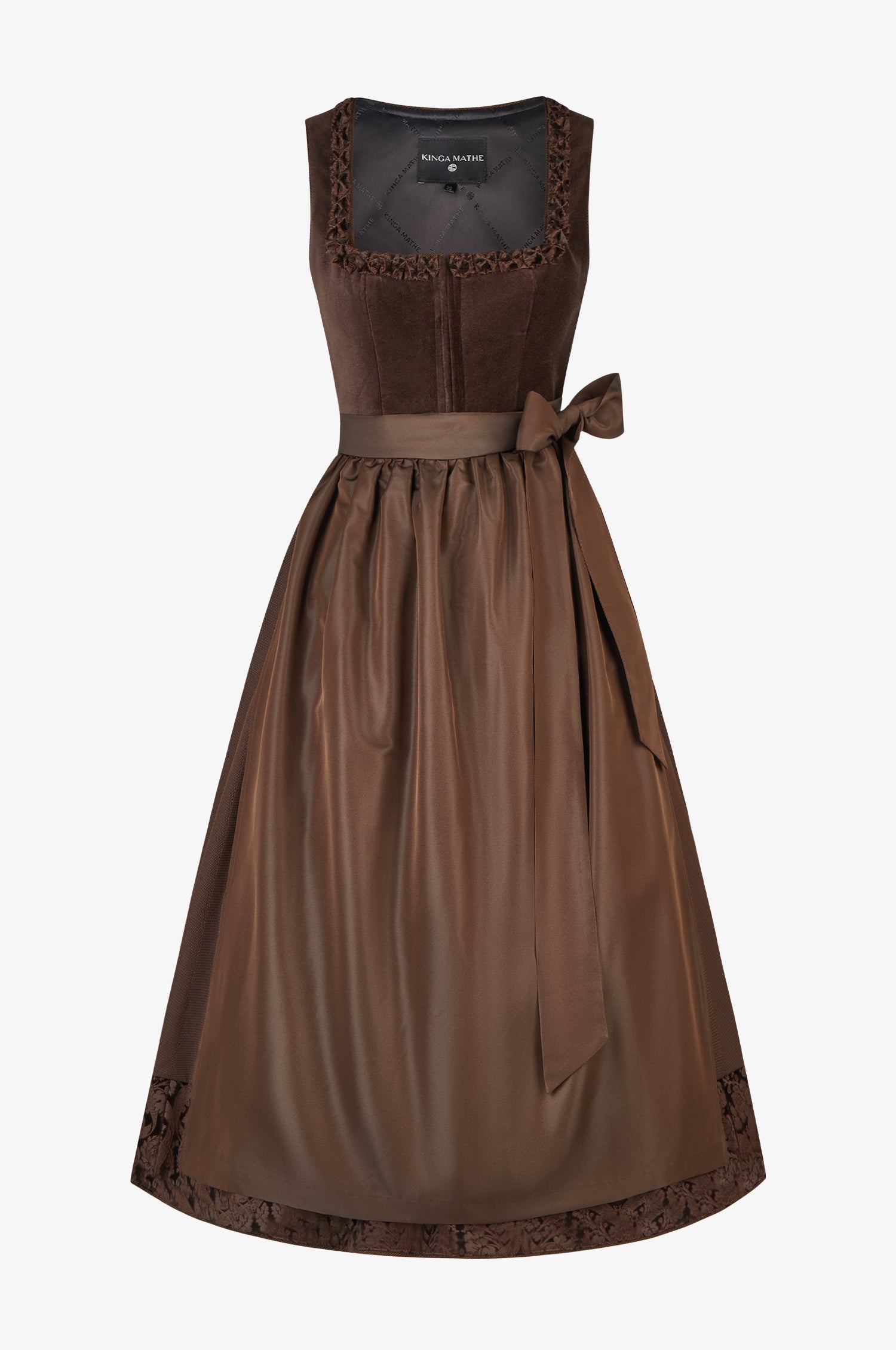 Dirndl Diamante in Mocca