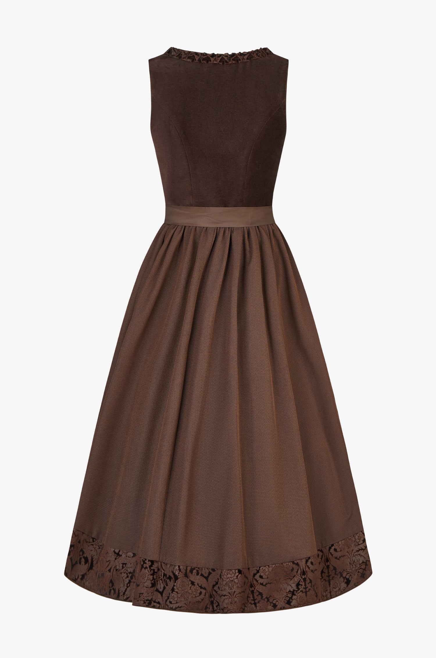 Dirndl Diamante in Mocca