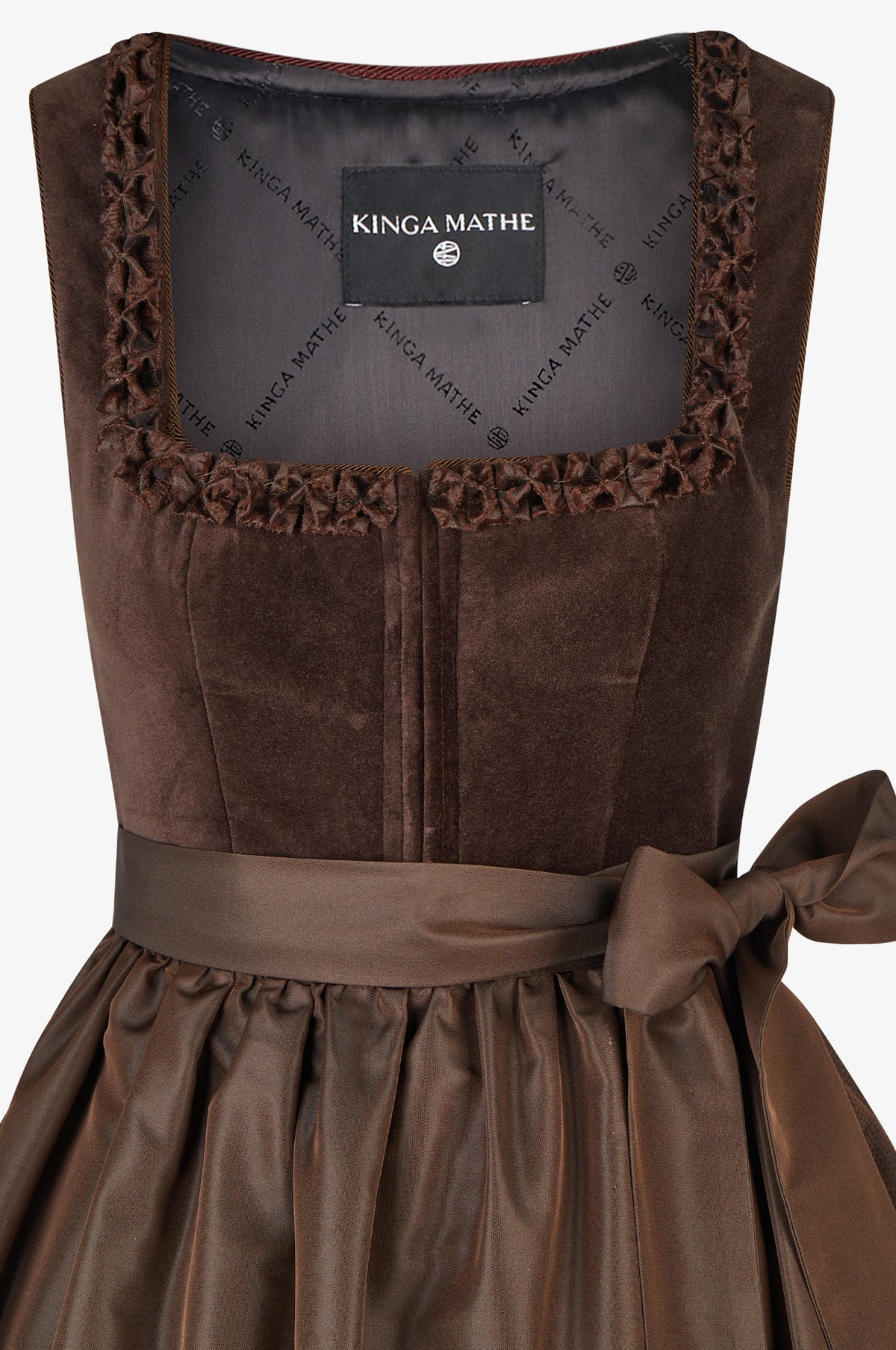 Dirndl Diamante in Mocca