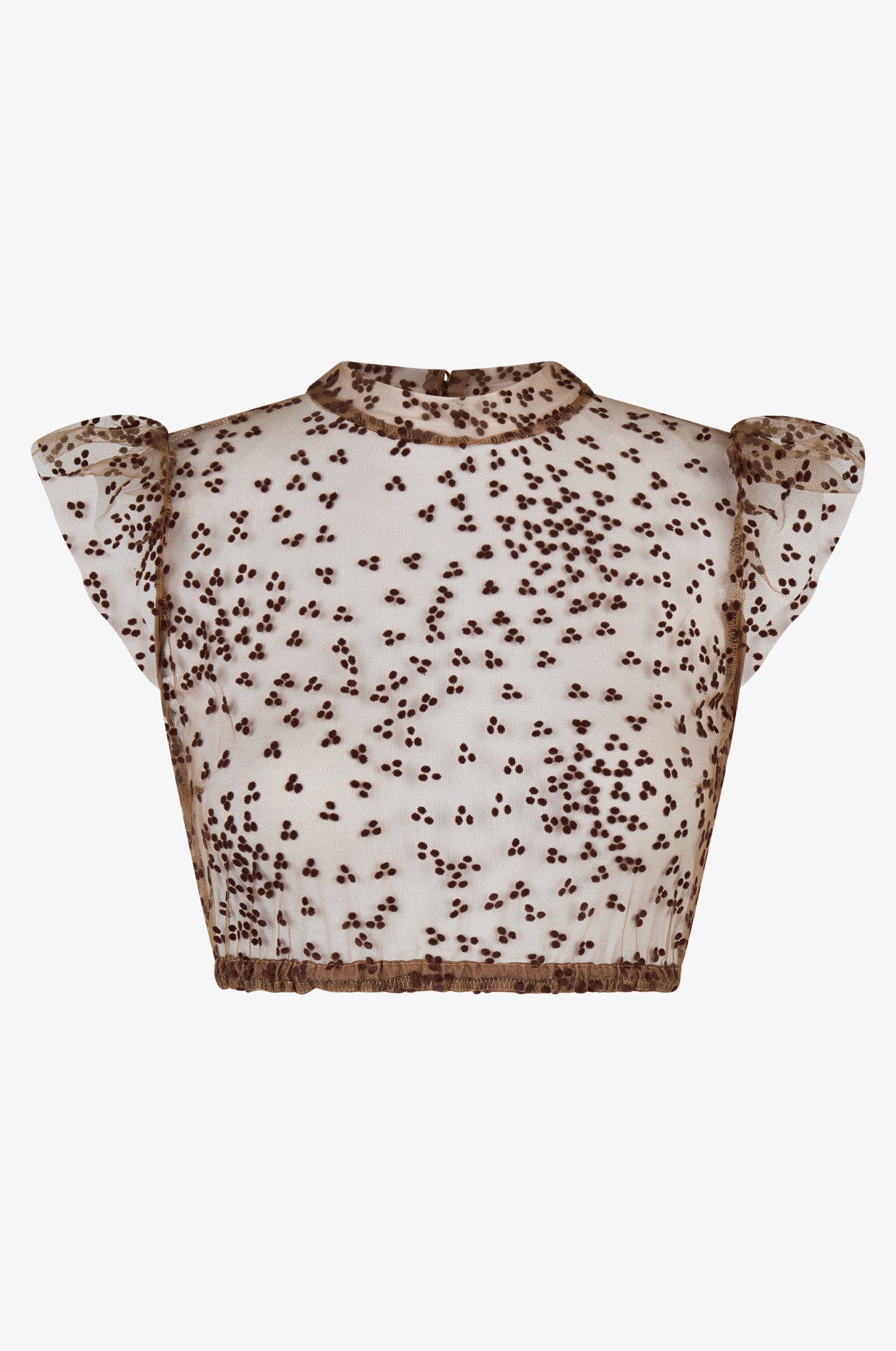 Dirndbluse Heiki in Mocca
