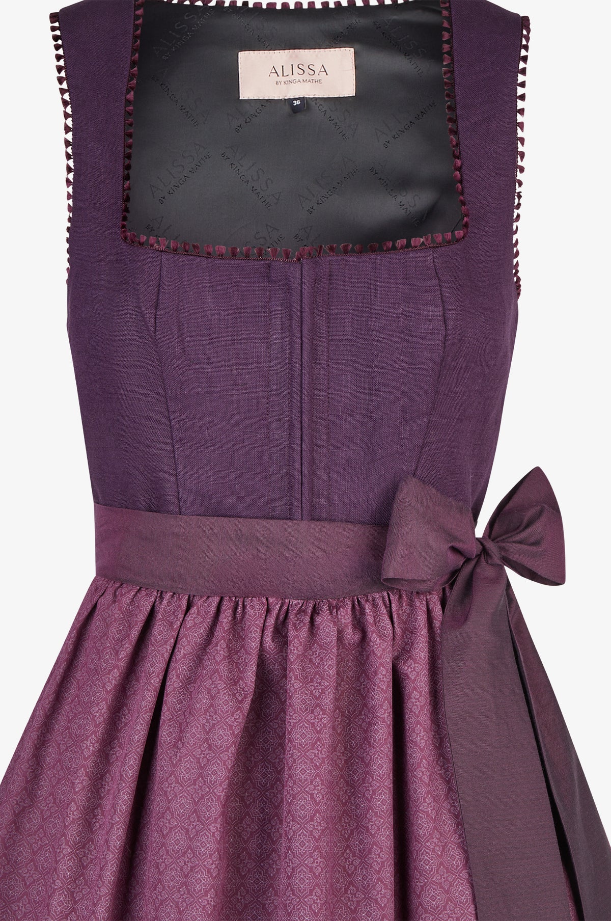 Dirndl Alea in Aubergine