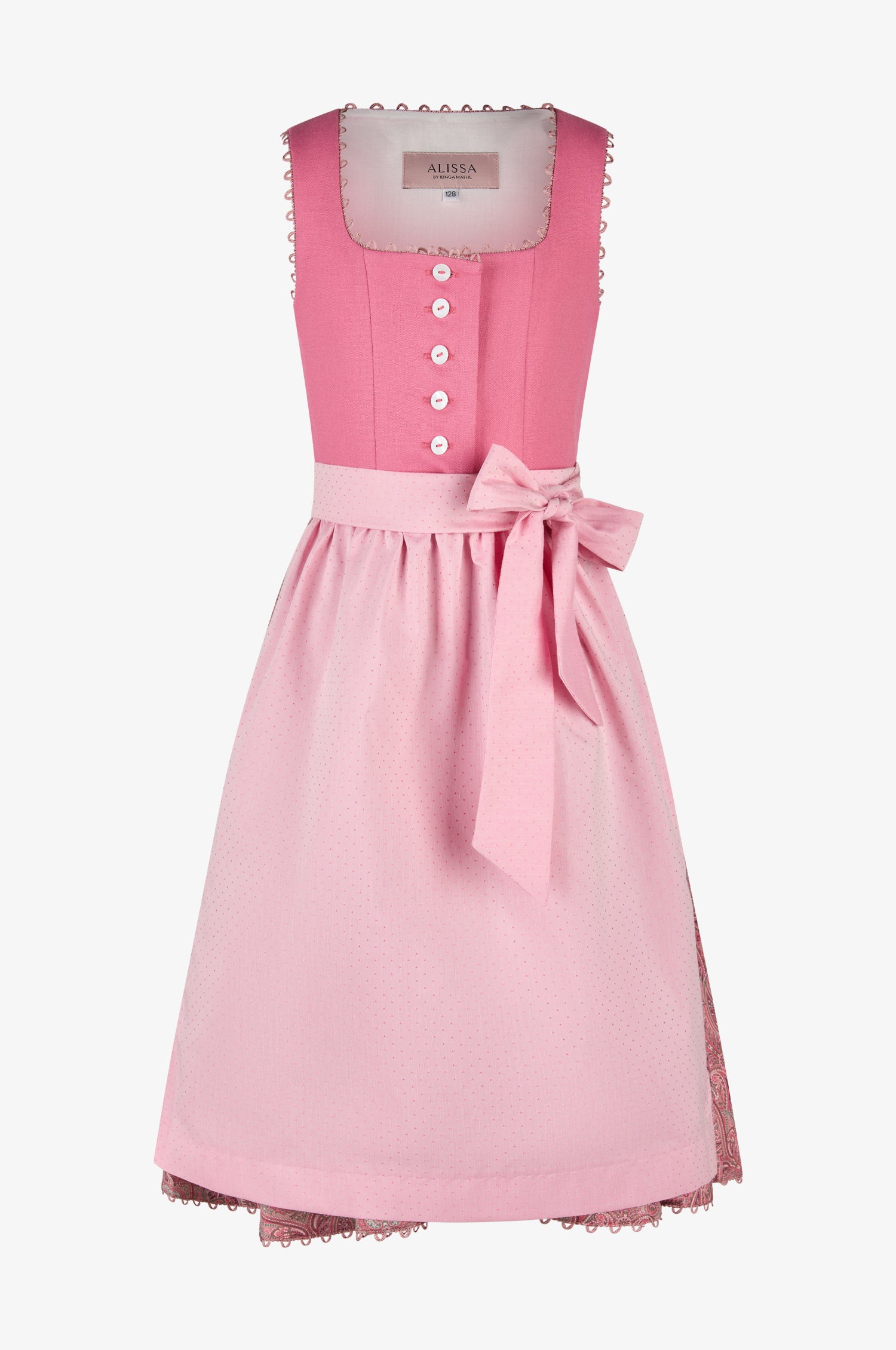 Kinderdirndl Lia in Himbeere