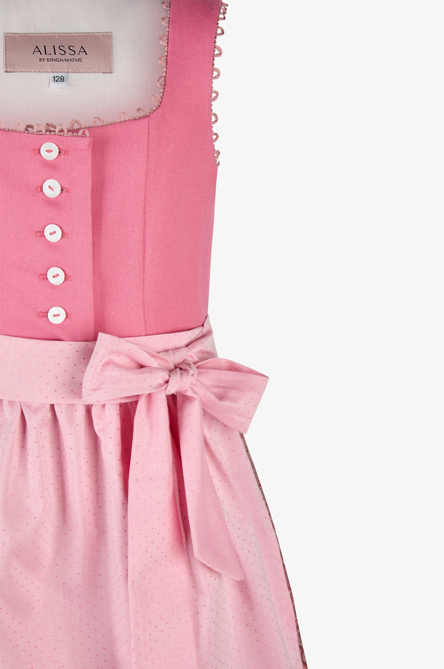Kinderdirndl Lia in Himbeere