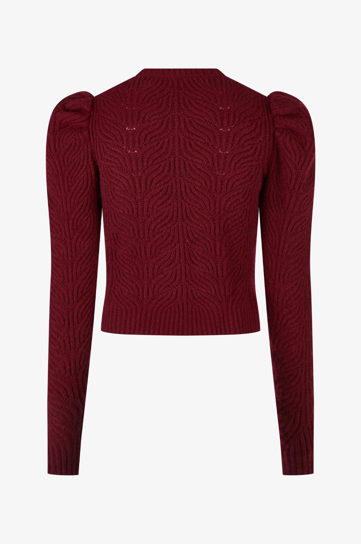 Cashmere Strickjacke Marie in Burgundy