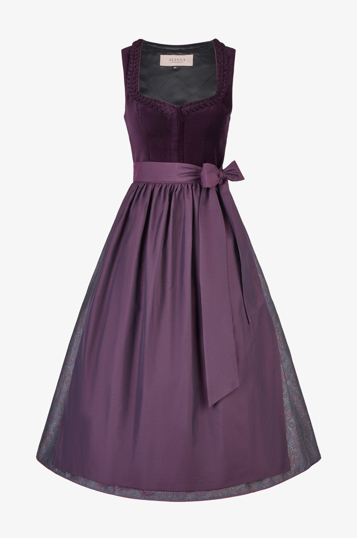 Dirndl Tara in Aubergine