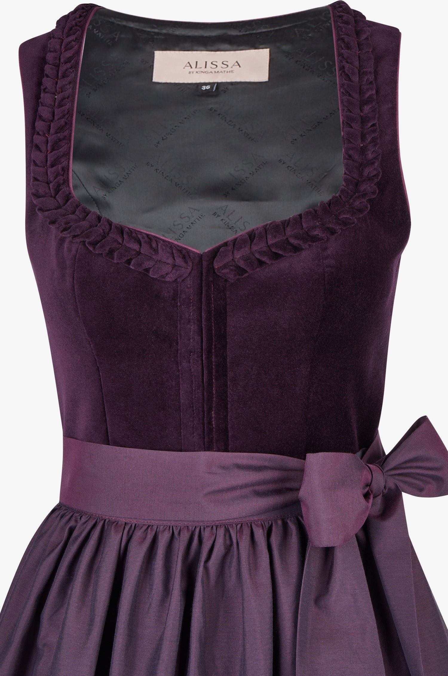 Dirndl Tara in Aubergine